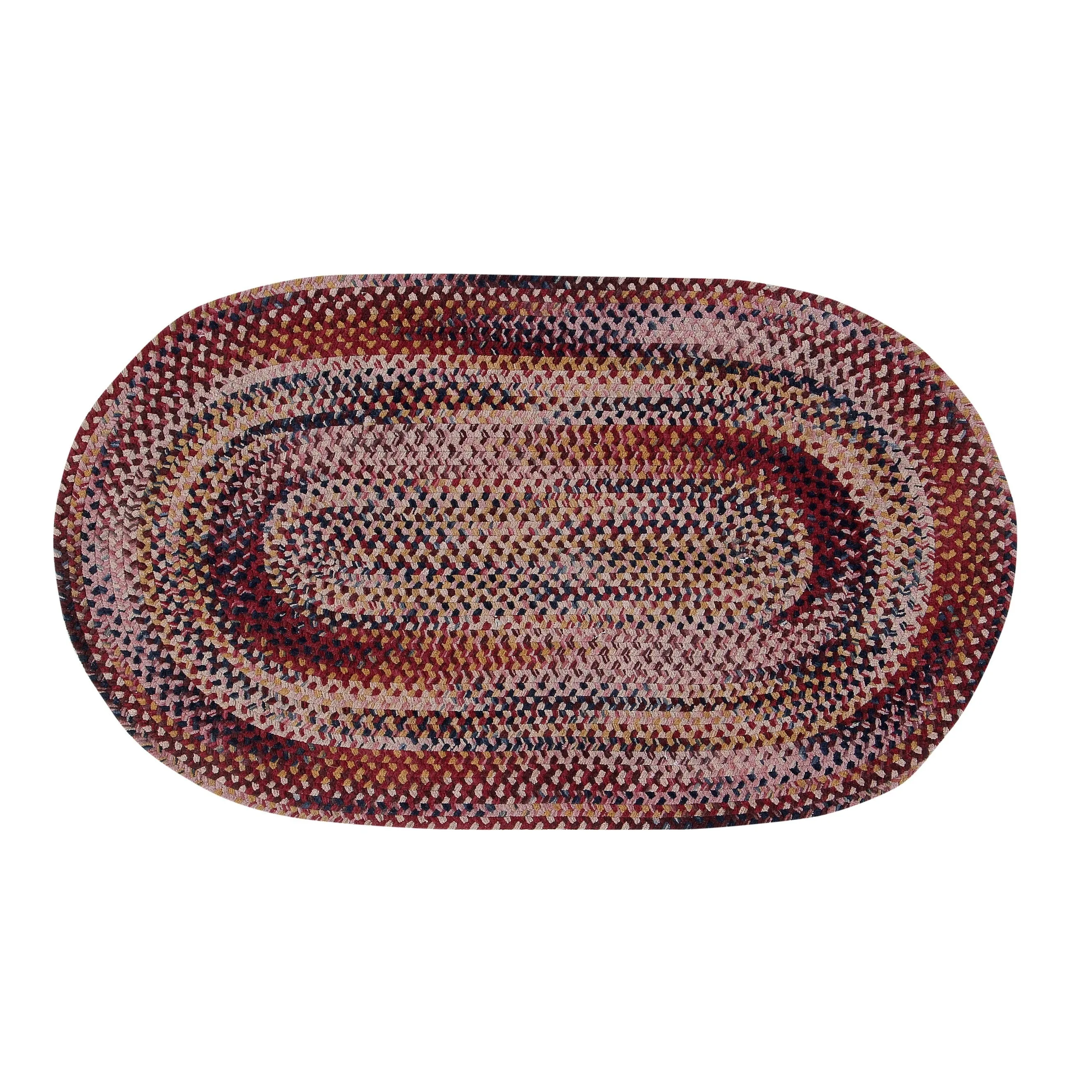 Ombre Soft Chenille Braided Rugs