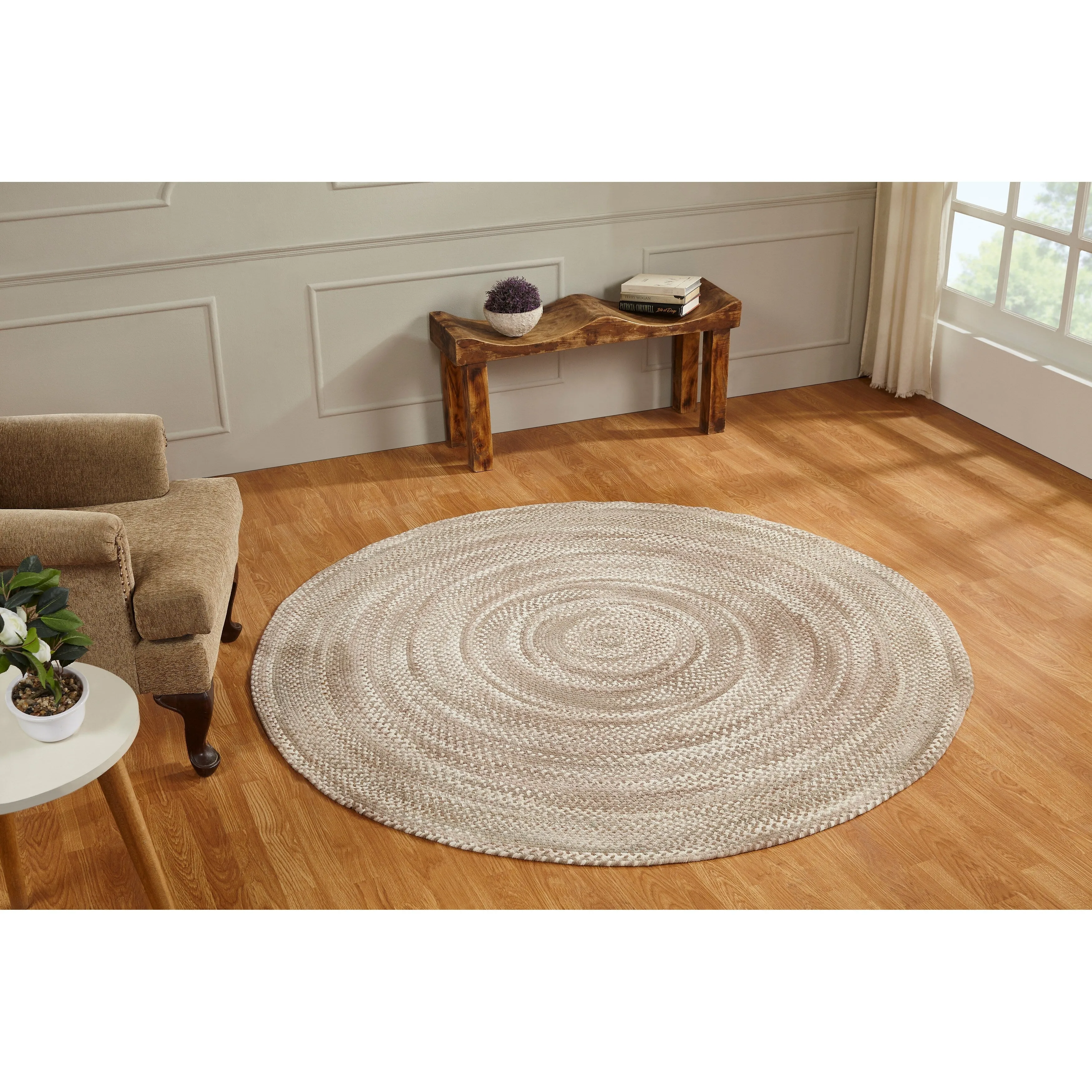 Ombre Soft Chenille Braided Rugs