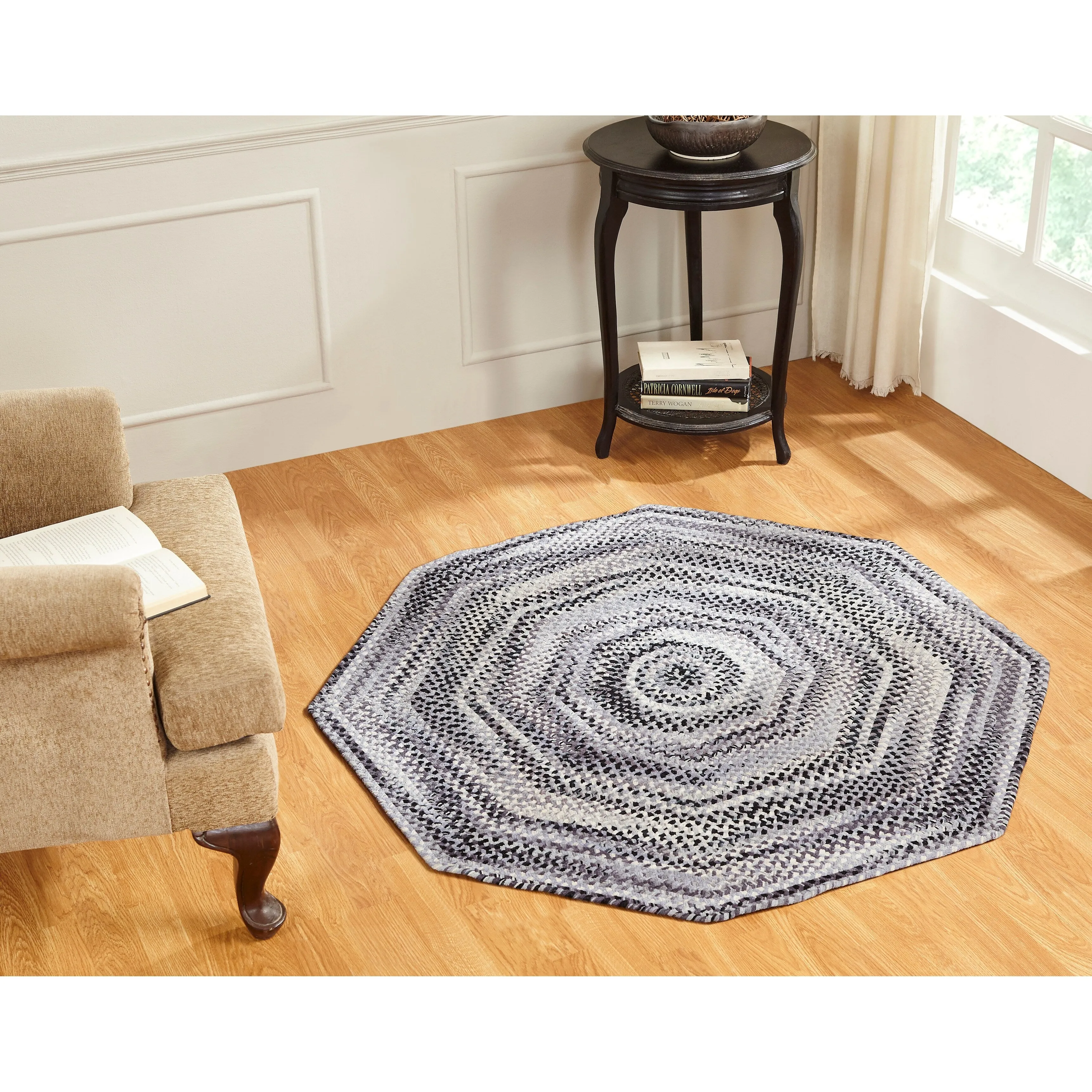 Ombre Soft Chenille Braided Rugs