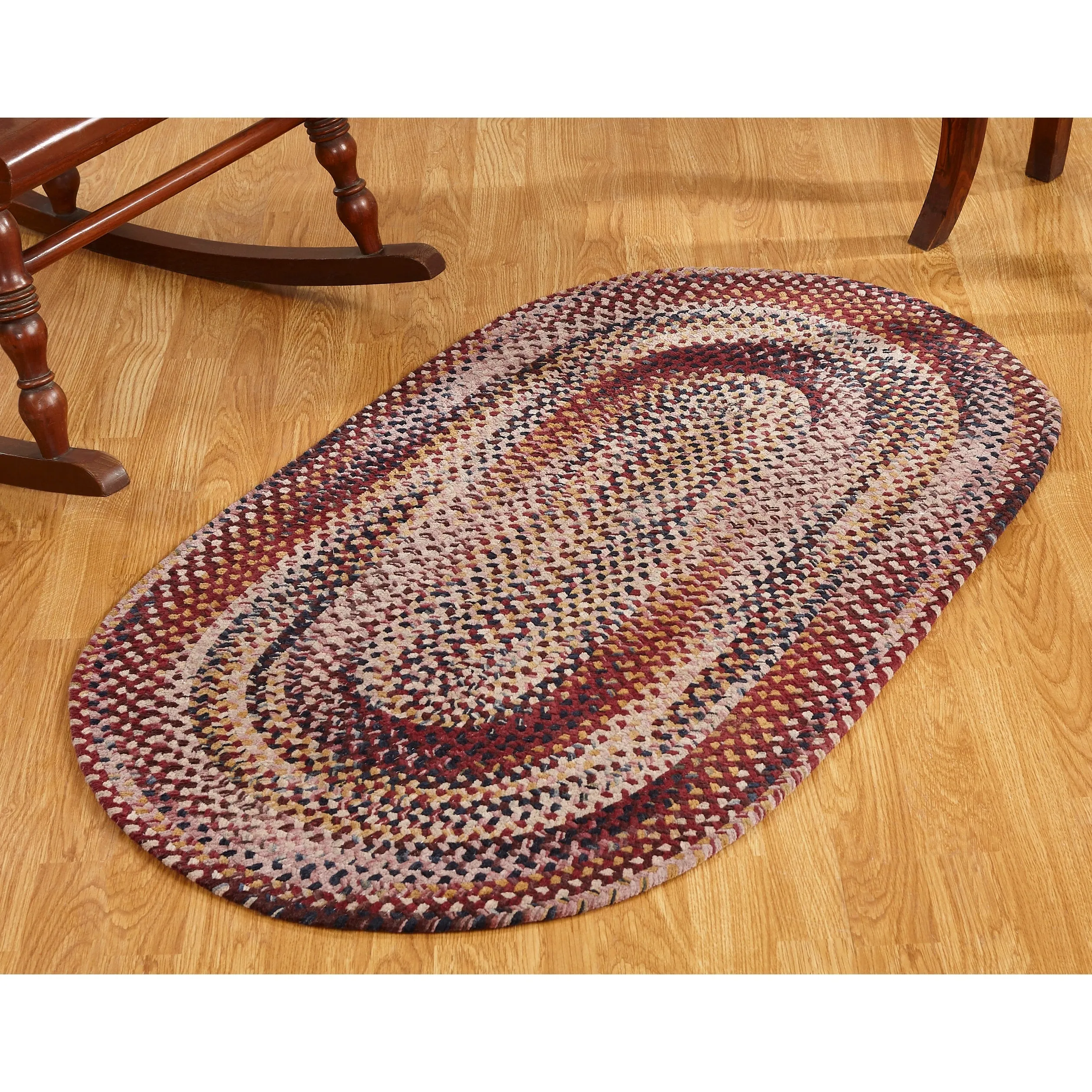 Ombre Soft Chenille Braided Rugs