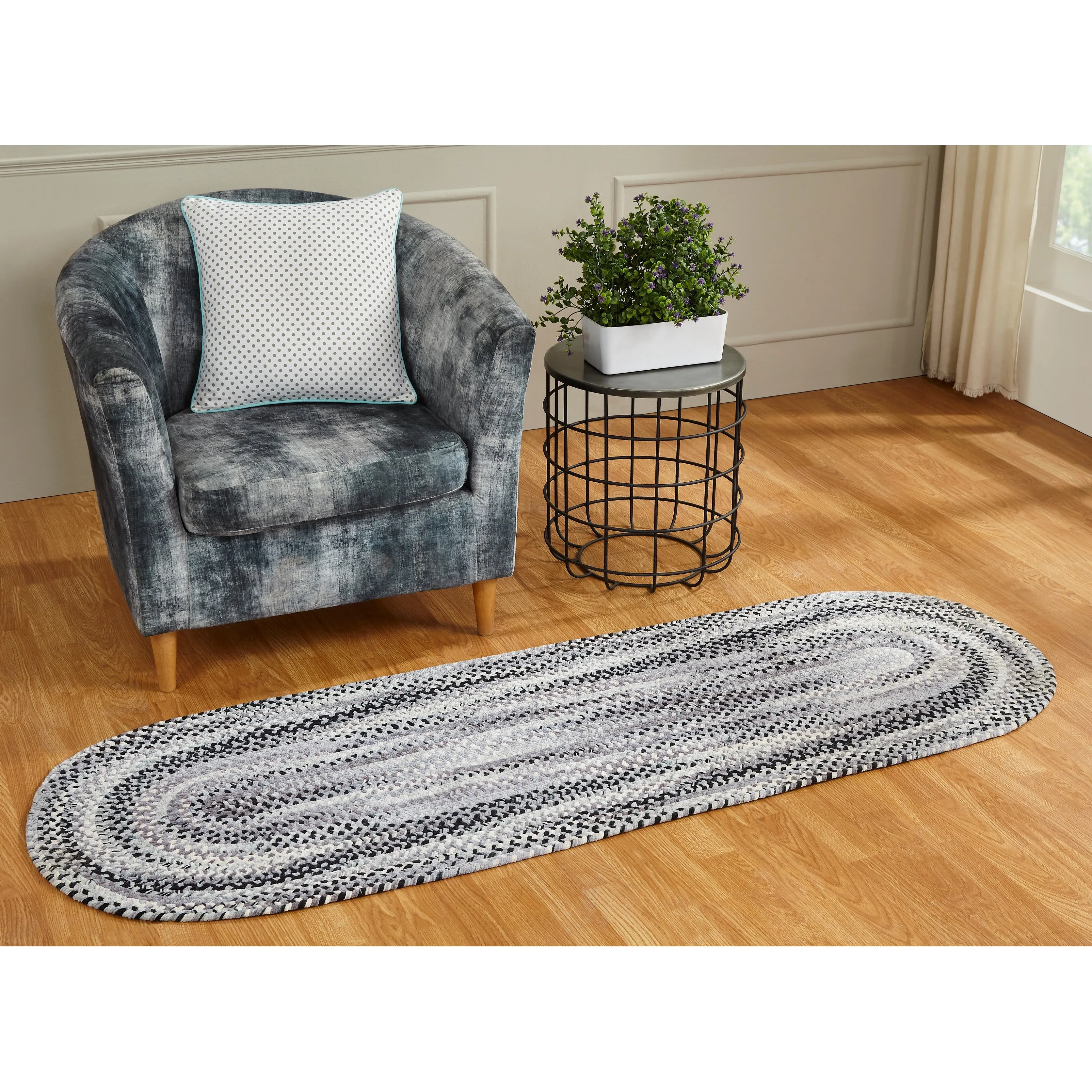 Ombre Soft Chenille Braided Rugs