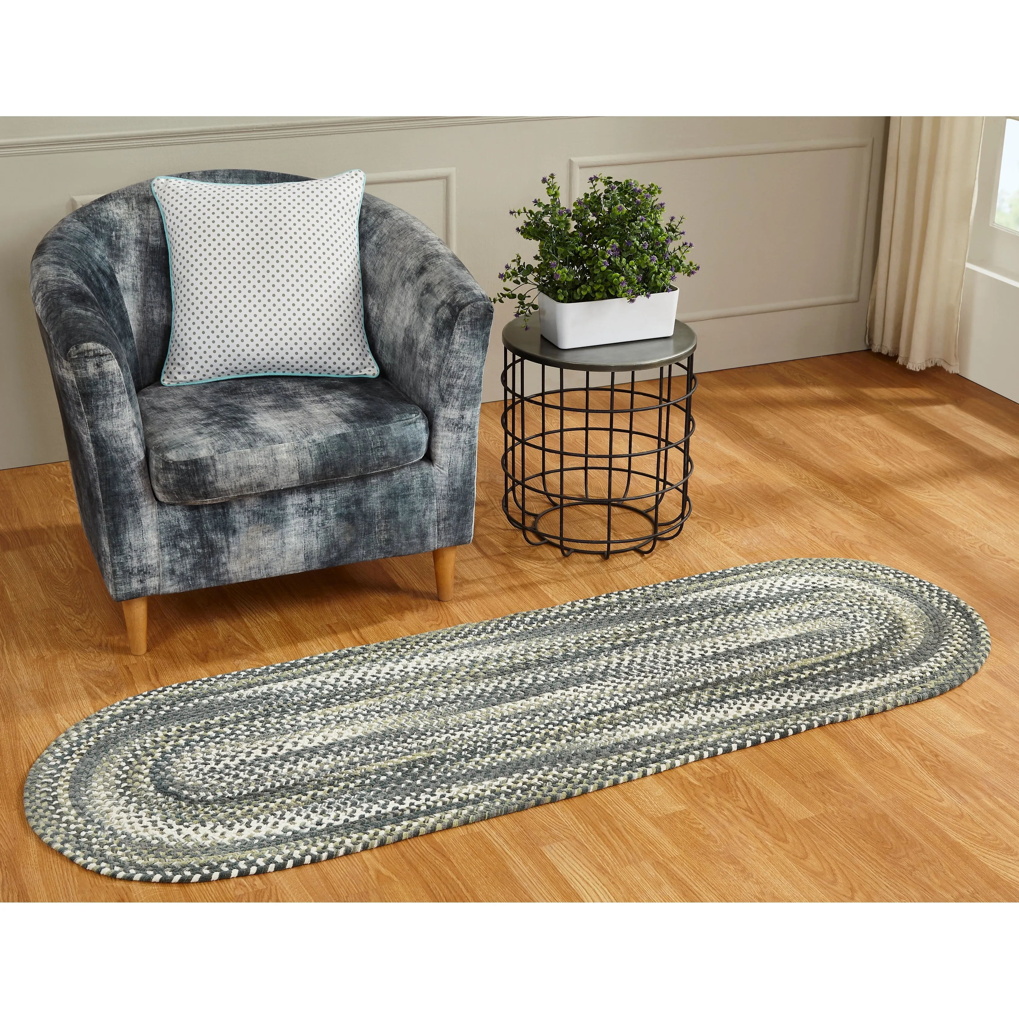 Ombre Soft Chenille Braided Rugs