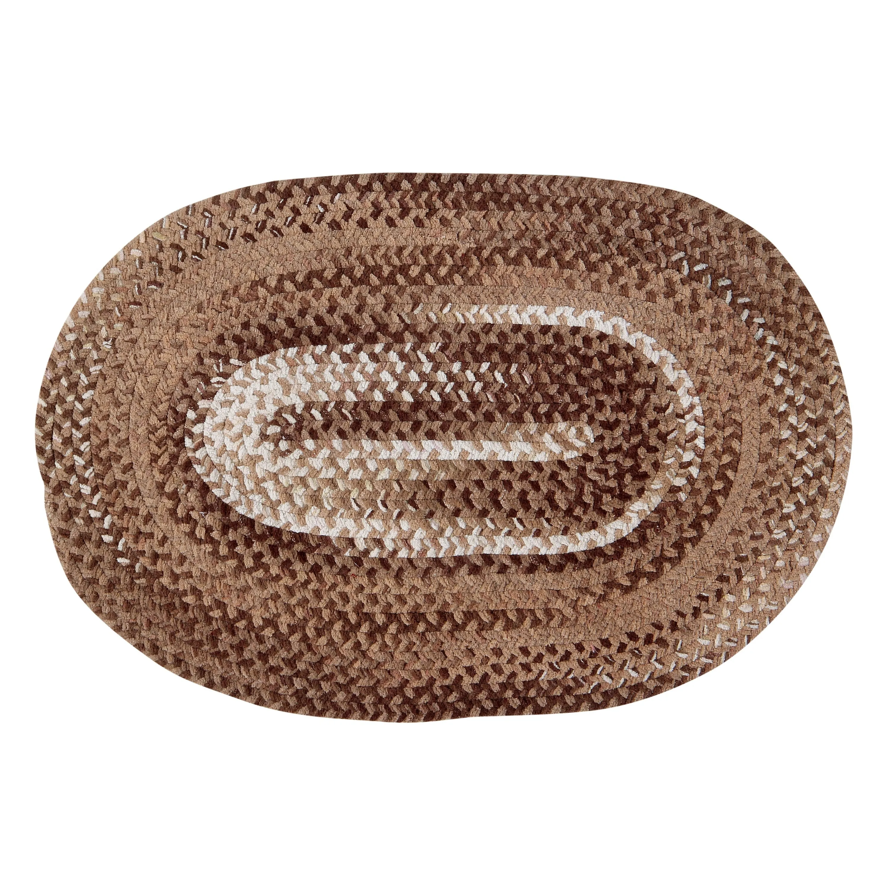 Ombre Soft Chenille Braided Rugs