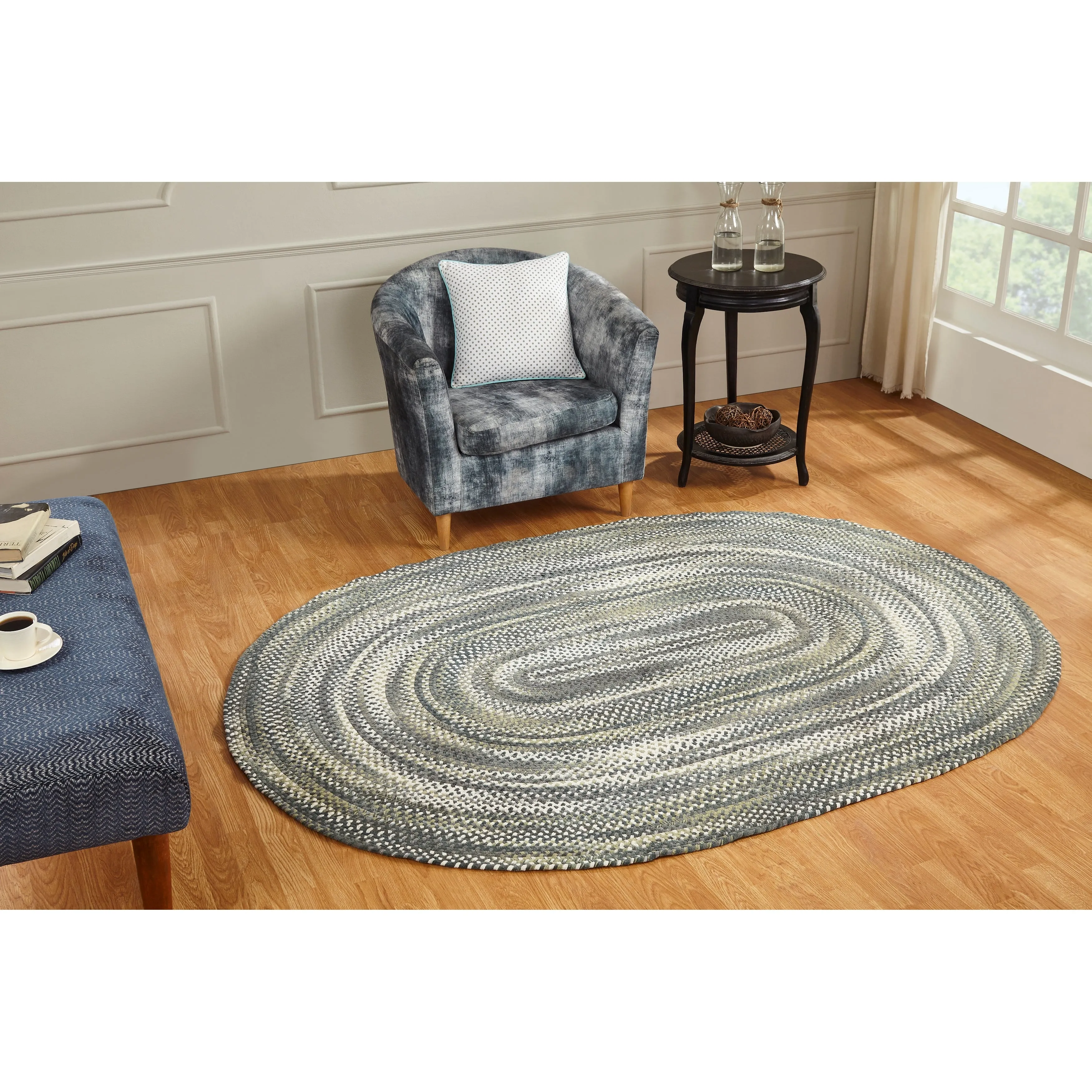 Ombre Soft Chenille Braided Rugs