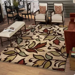 Orian Rugs Carolina Wild Getty Floral Stain Resistant Area Rug