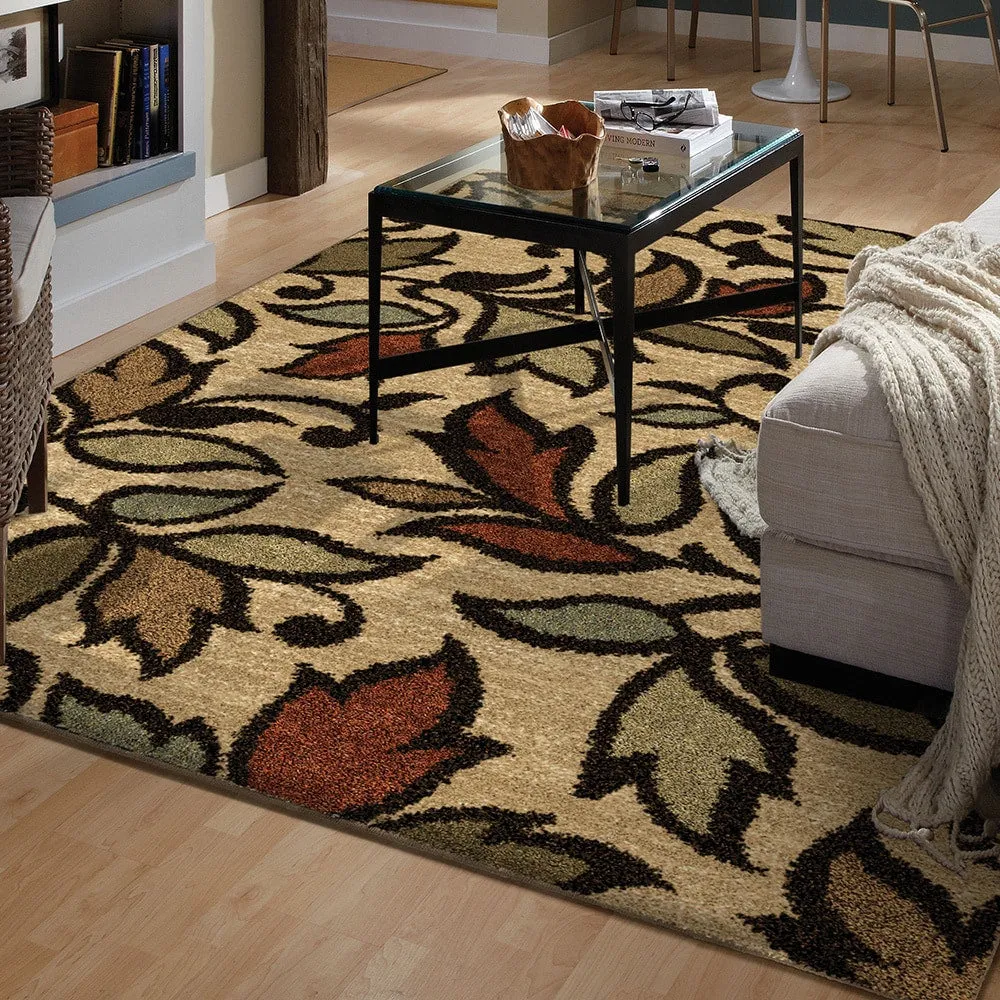 Orian Rugs Carolina Wild Getty Floral Stain Resistant Area Rug