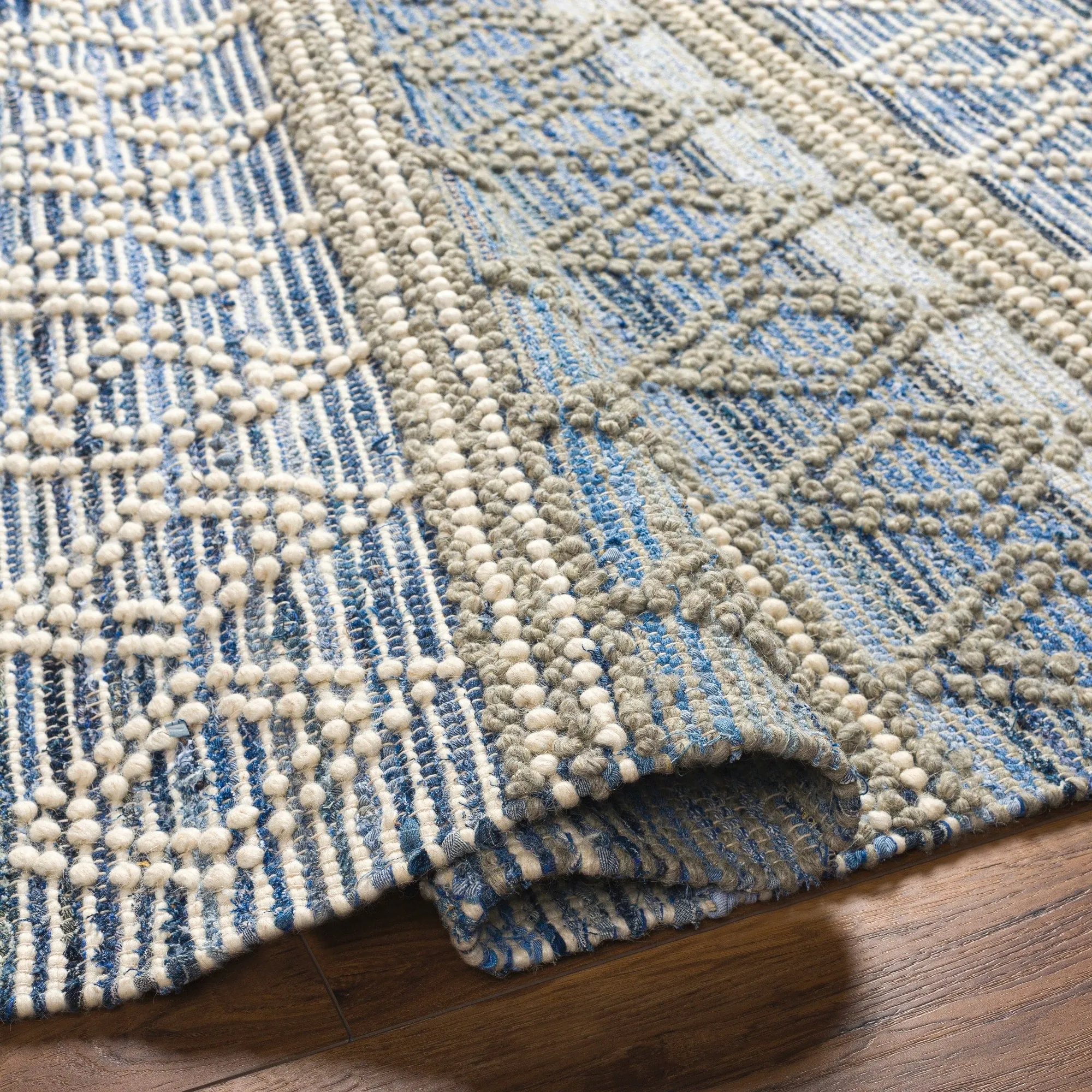 Oriana Handmade Farmhouse Cotton & Wool Area Rug