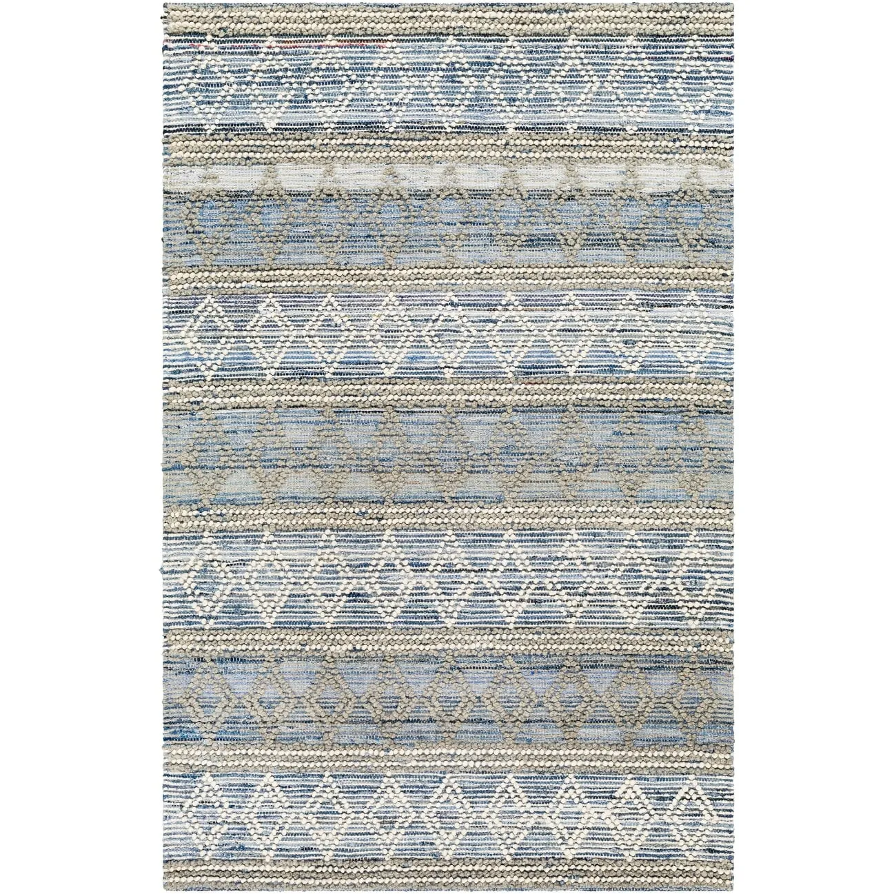 Oriana Handmade Farmhouse Cotton & Wool Area Rug