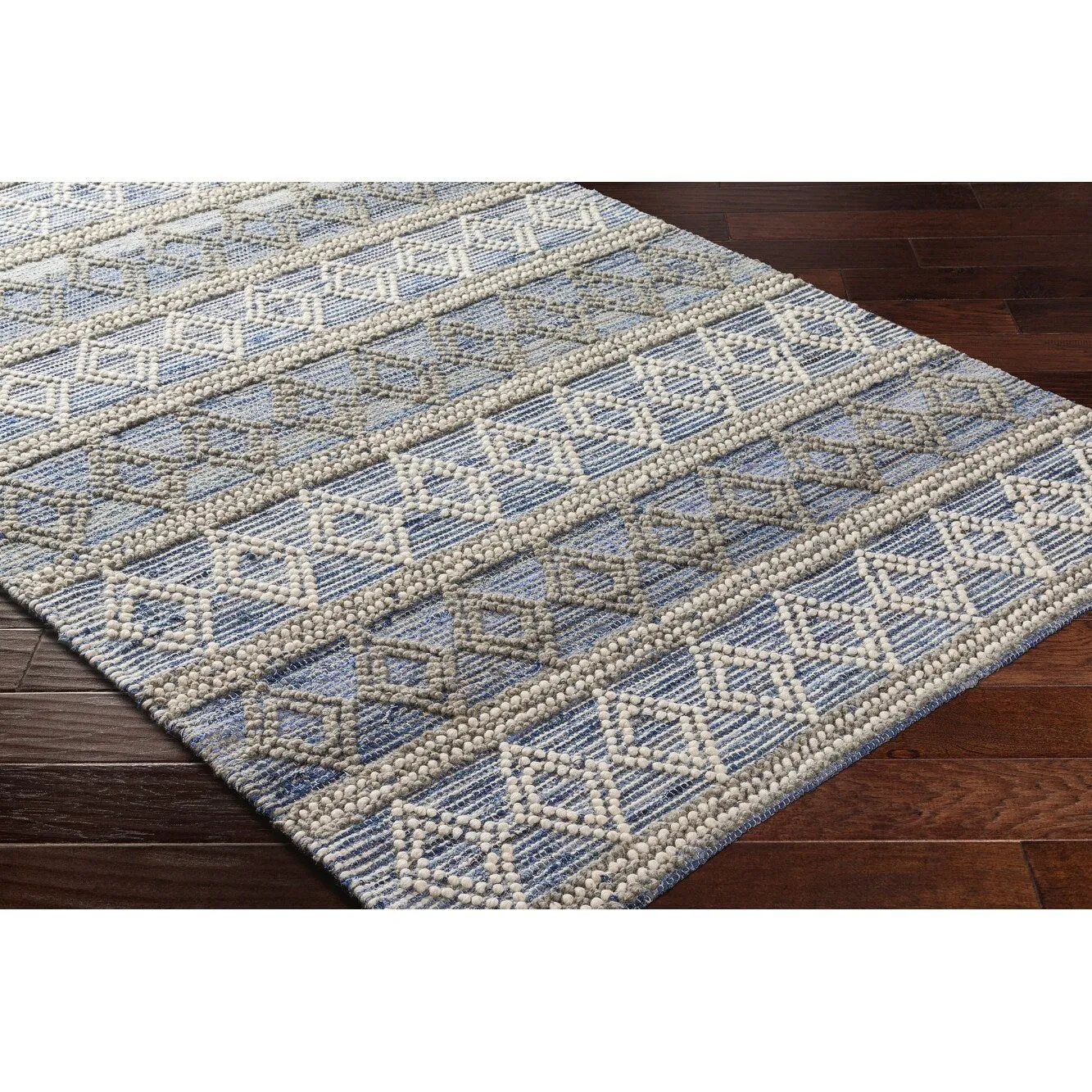 Oriana Handmade Farmhouse Cotton & Wool Area Rug