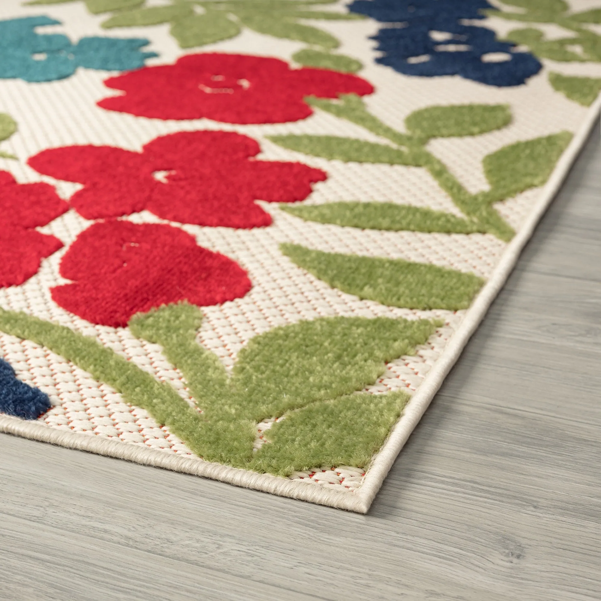 Origin Coastal Floral Indoor/Outdoor Area Rug