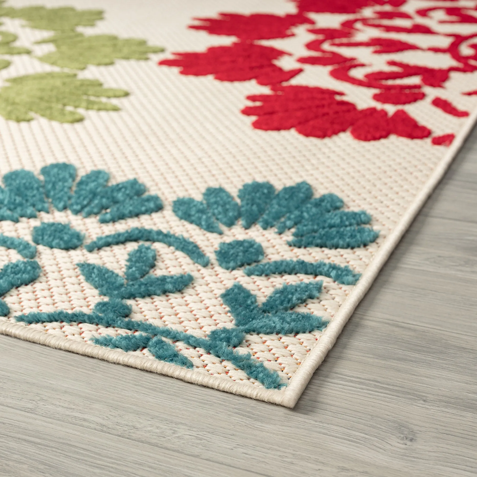 Origin Coastal Floral Indoor/Outdoor Area Rug