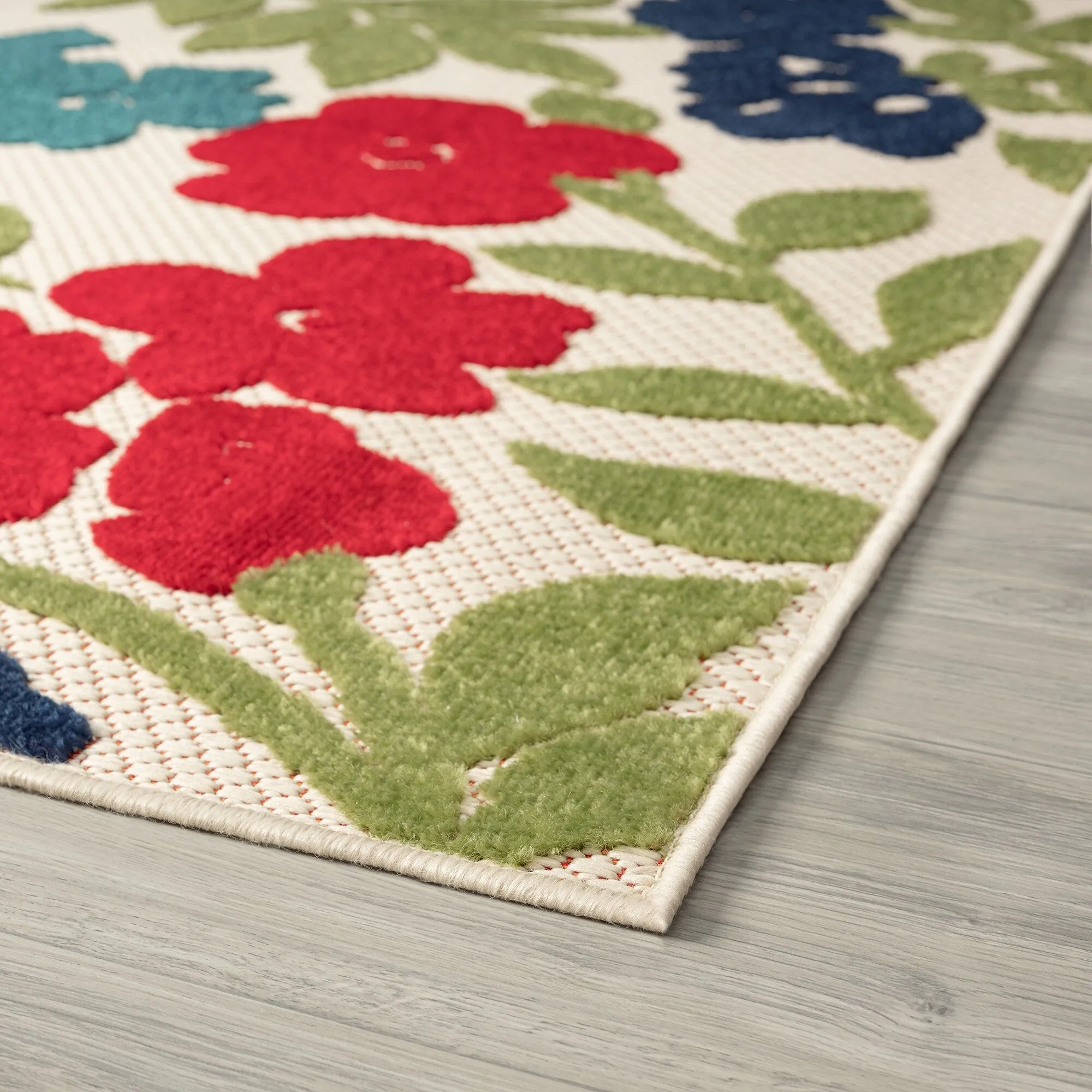 Origin Coastal Floral Indoor/Outdoor Area Rug