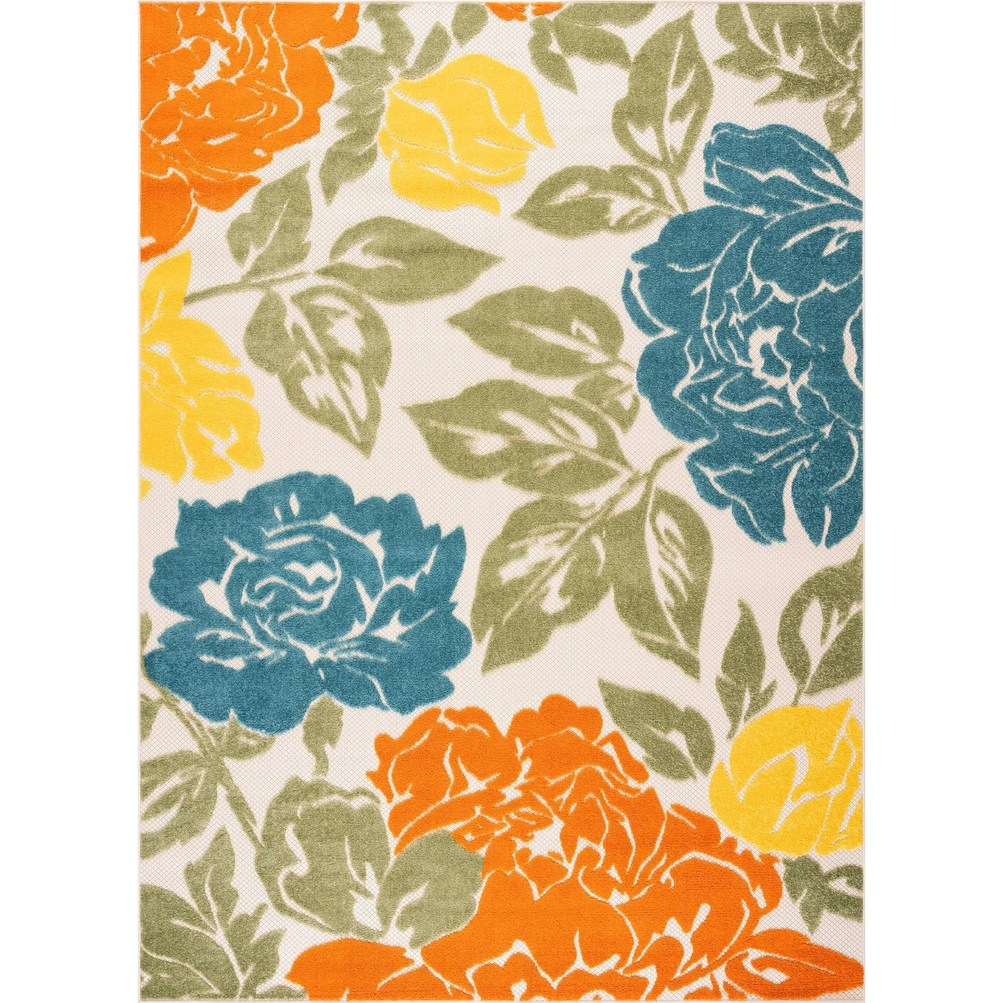 Origin Coastal Floral Indoor/Outdoor Area Rug