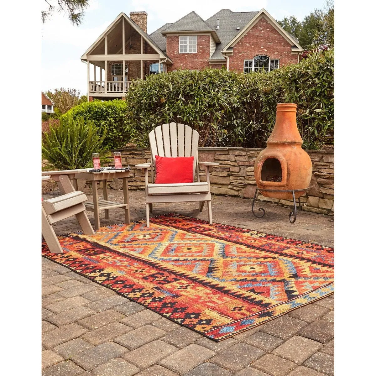 Outdoor Bounder Collection Area Rug