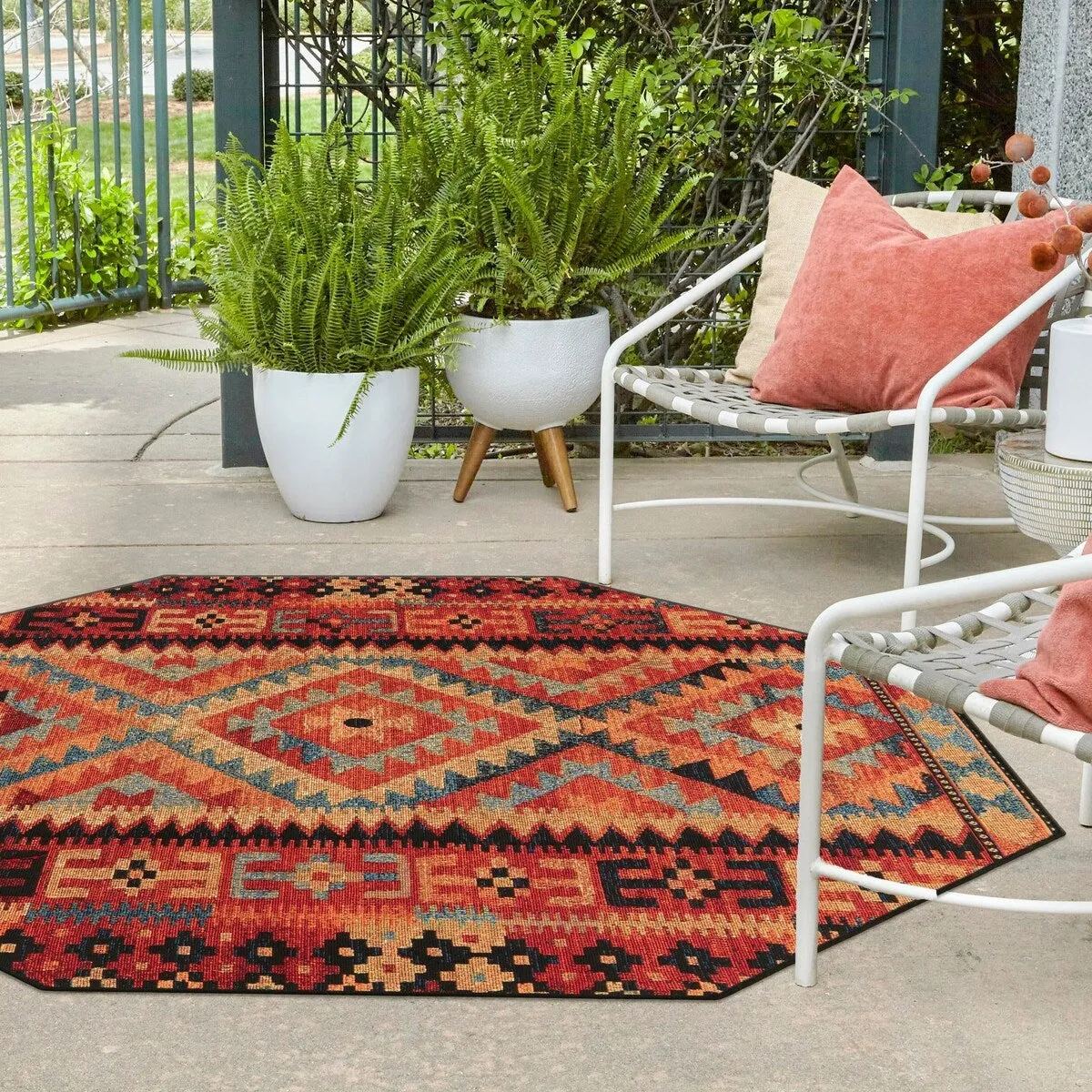 Outdoor Bounder Collection Area Rug