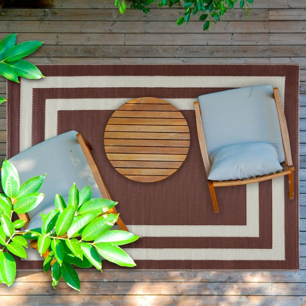 Paris Design 100% Eco-friendly Lightweight Plastic Outdoor Mat/Rug