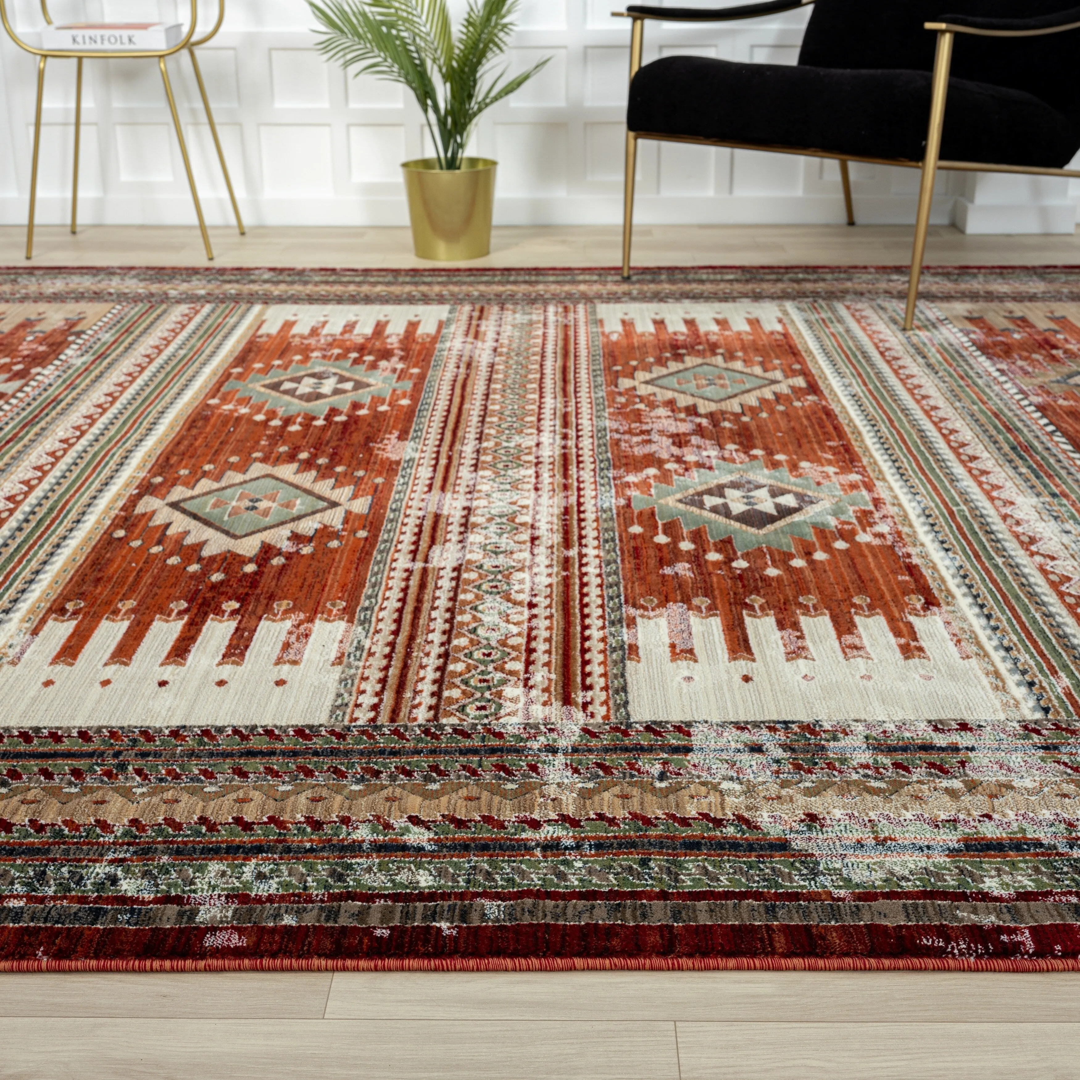 Petra Southwestern Power-Loom Area Rug