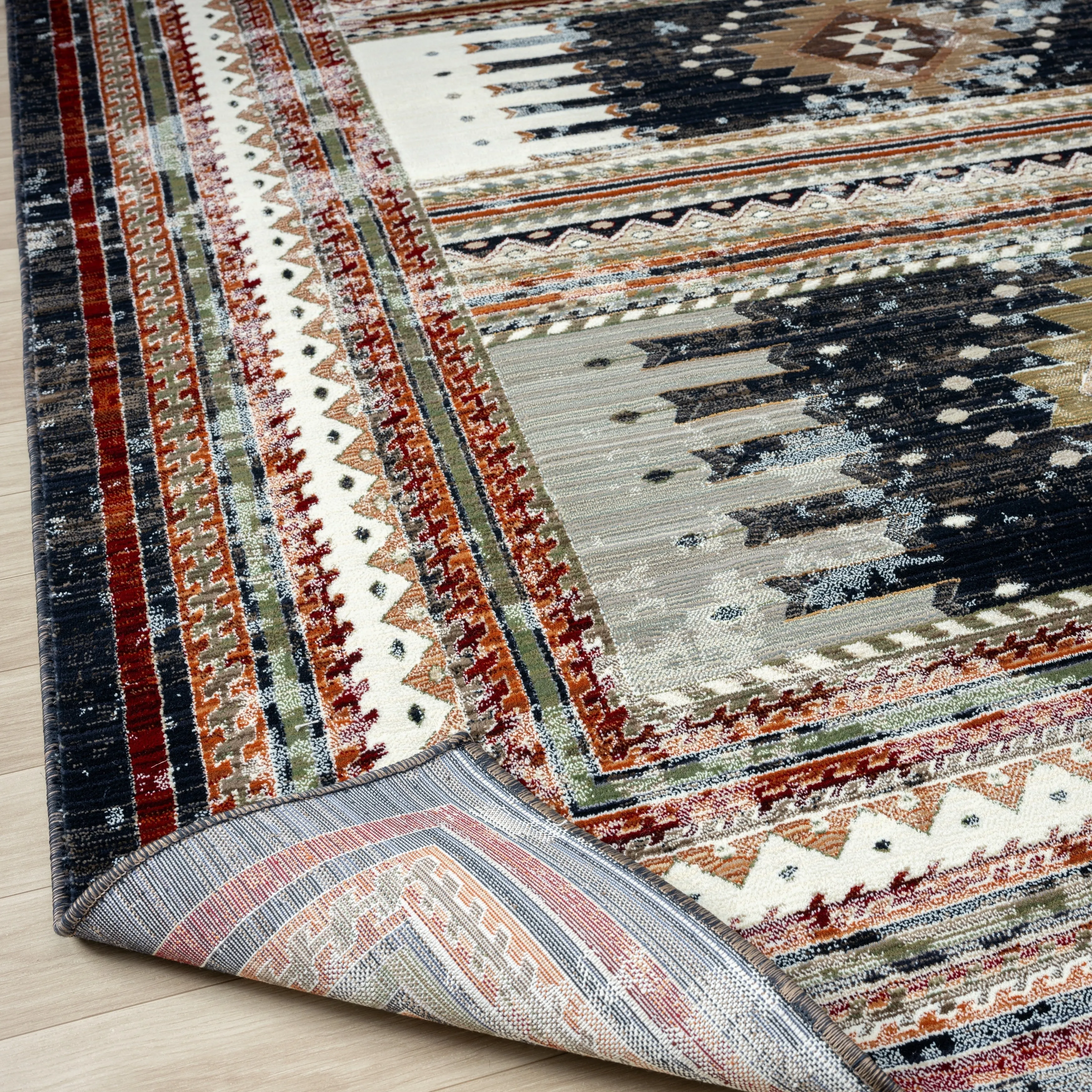 Petra Southwestern Power-Loom Area Rug
