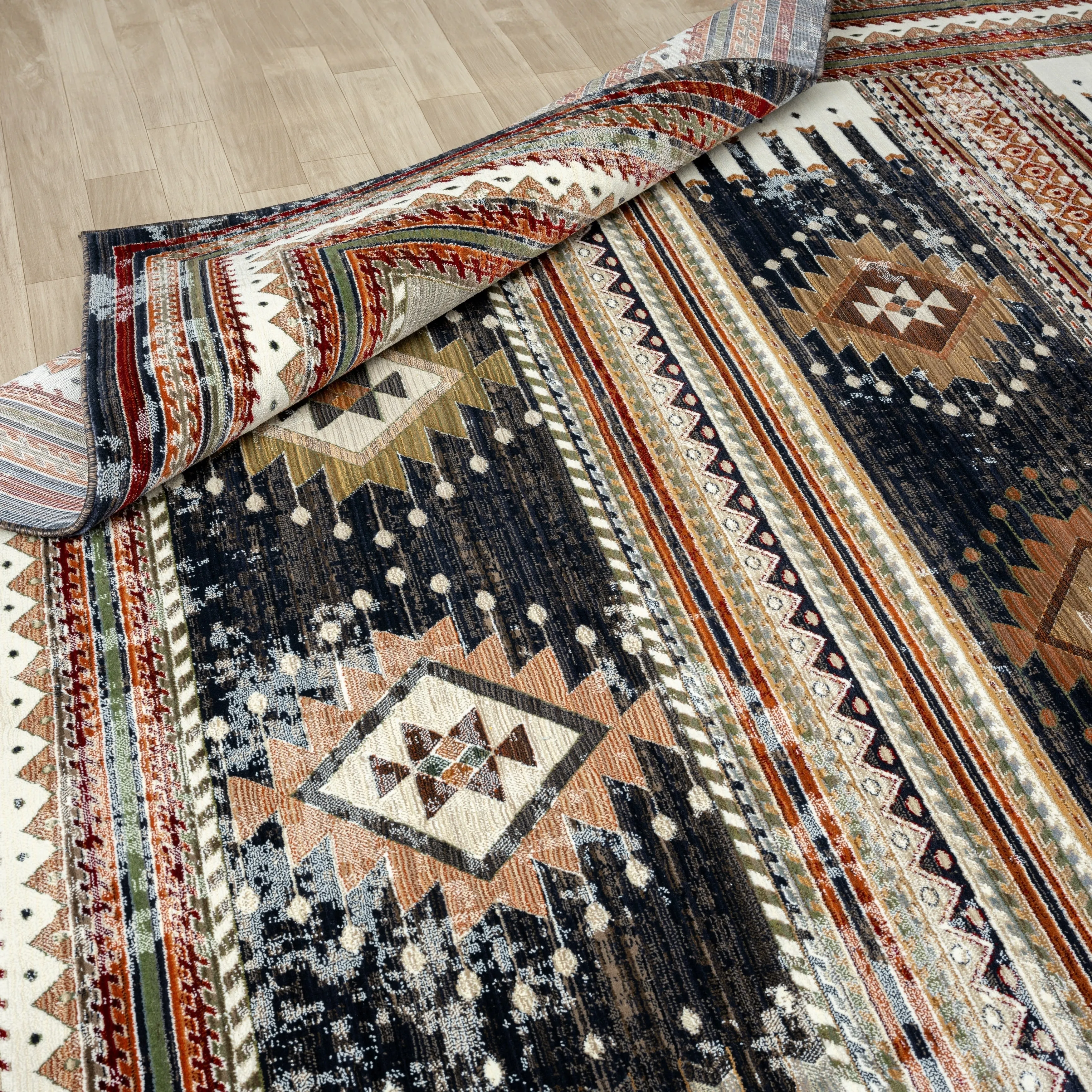 Petra Southwestern Power-Loom Area Rug