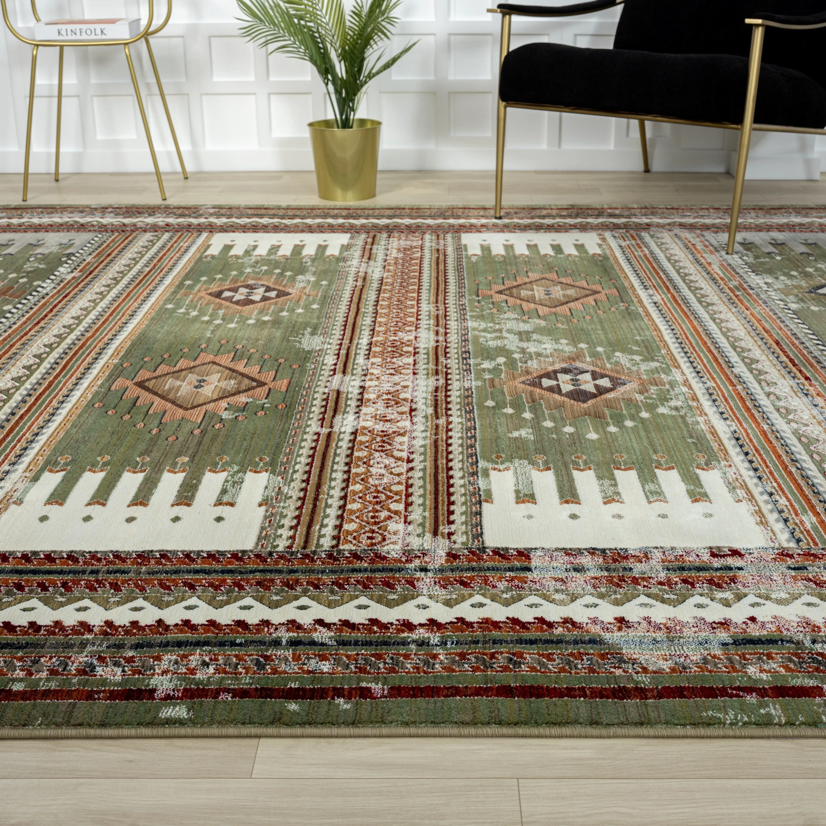 Petra Southwestern Power-Loom Area Rug