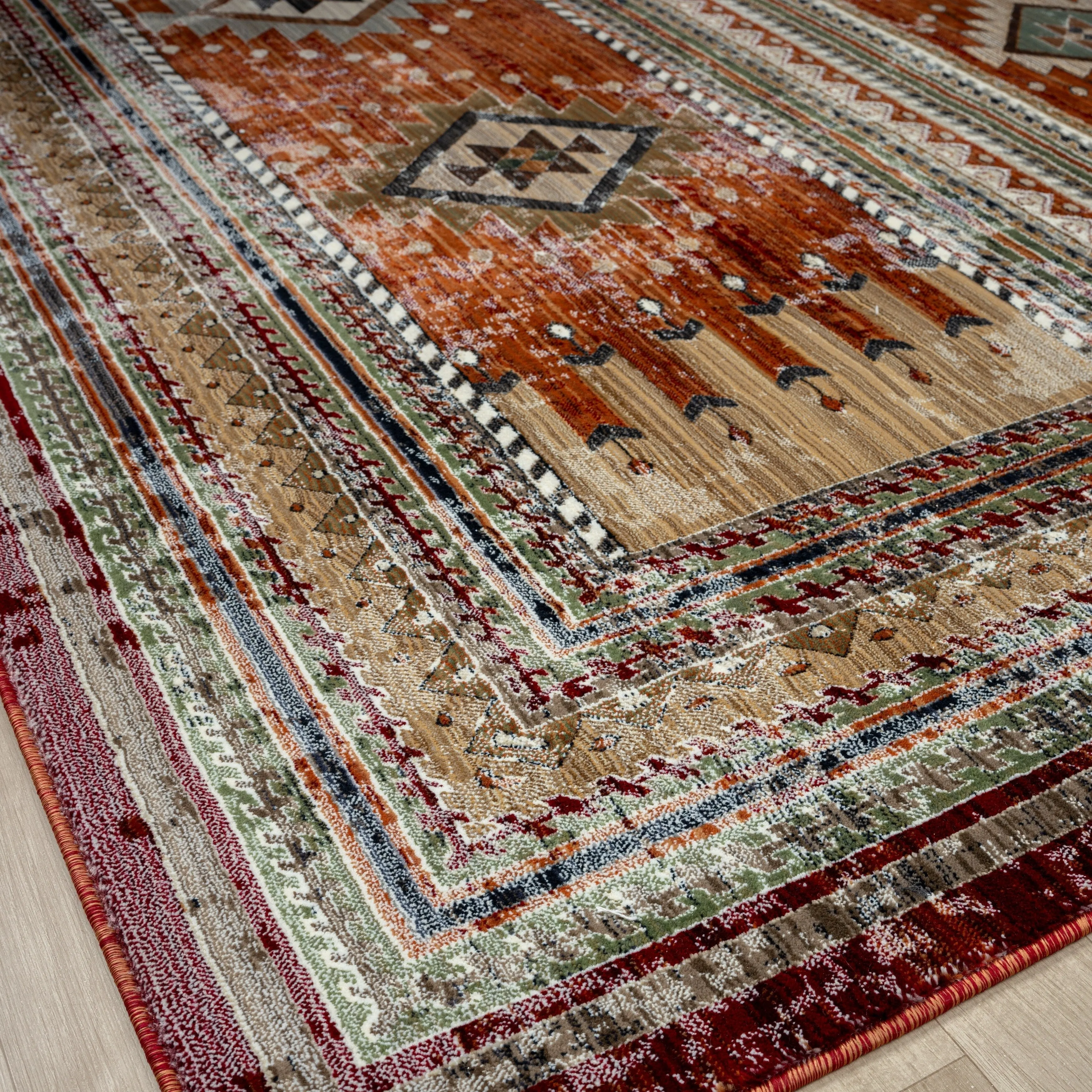 Petra Southwestern Power-Loom Area Rug
