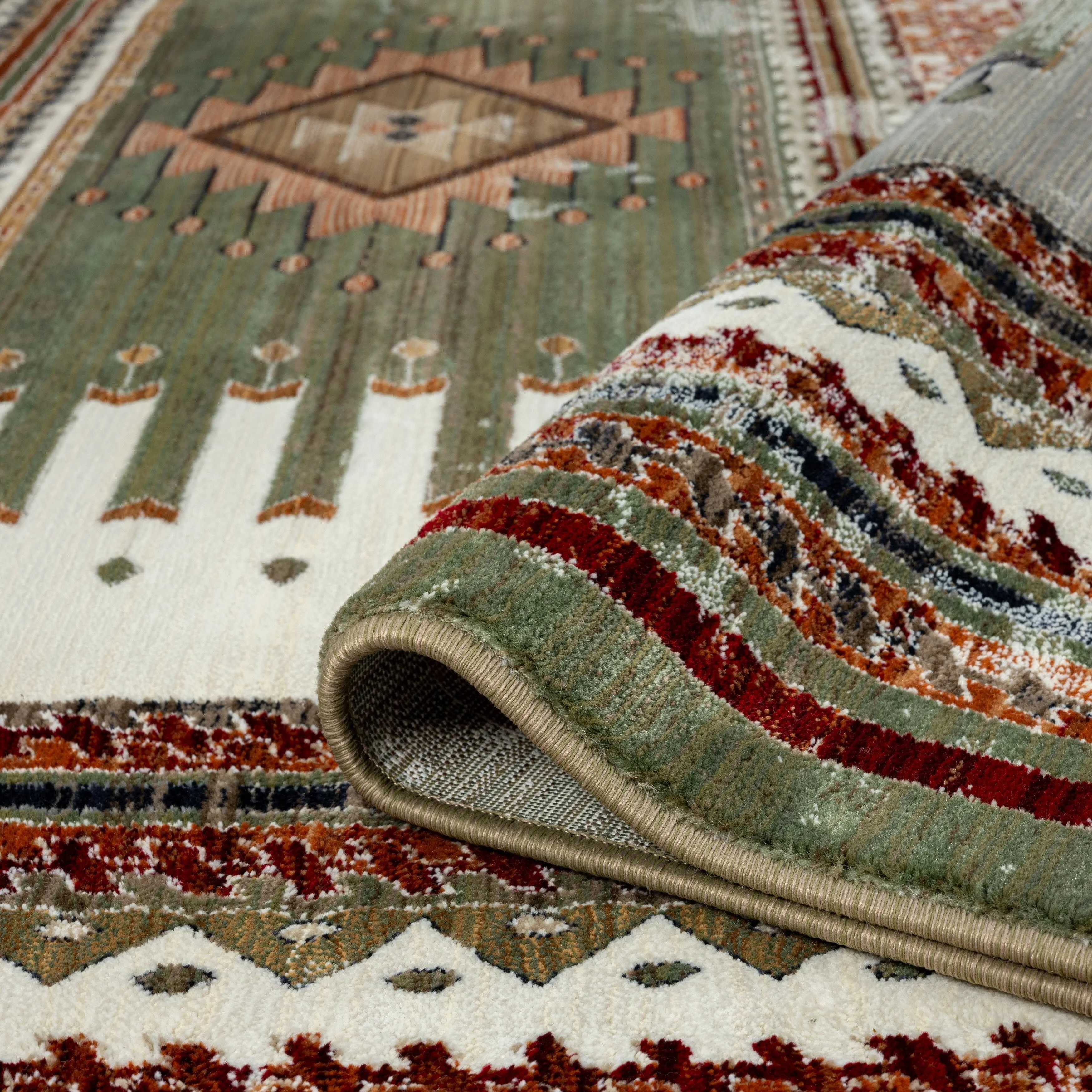 Petra Southwestern Power-Loom Area Rug