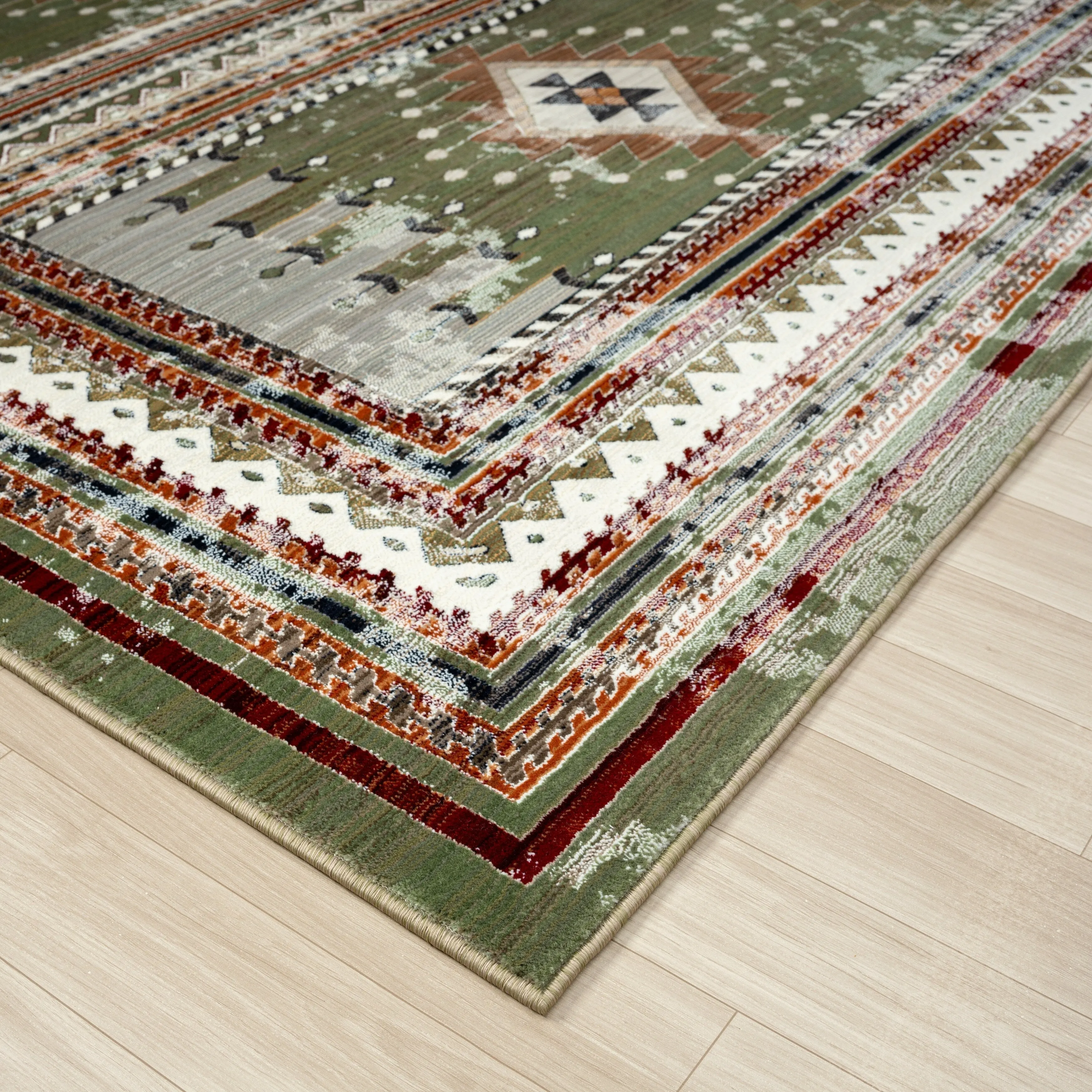Petra Southwestern Power-Loom Area Rug