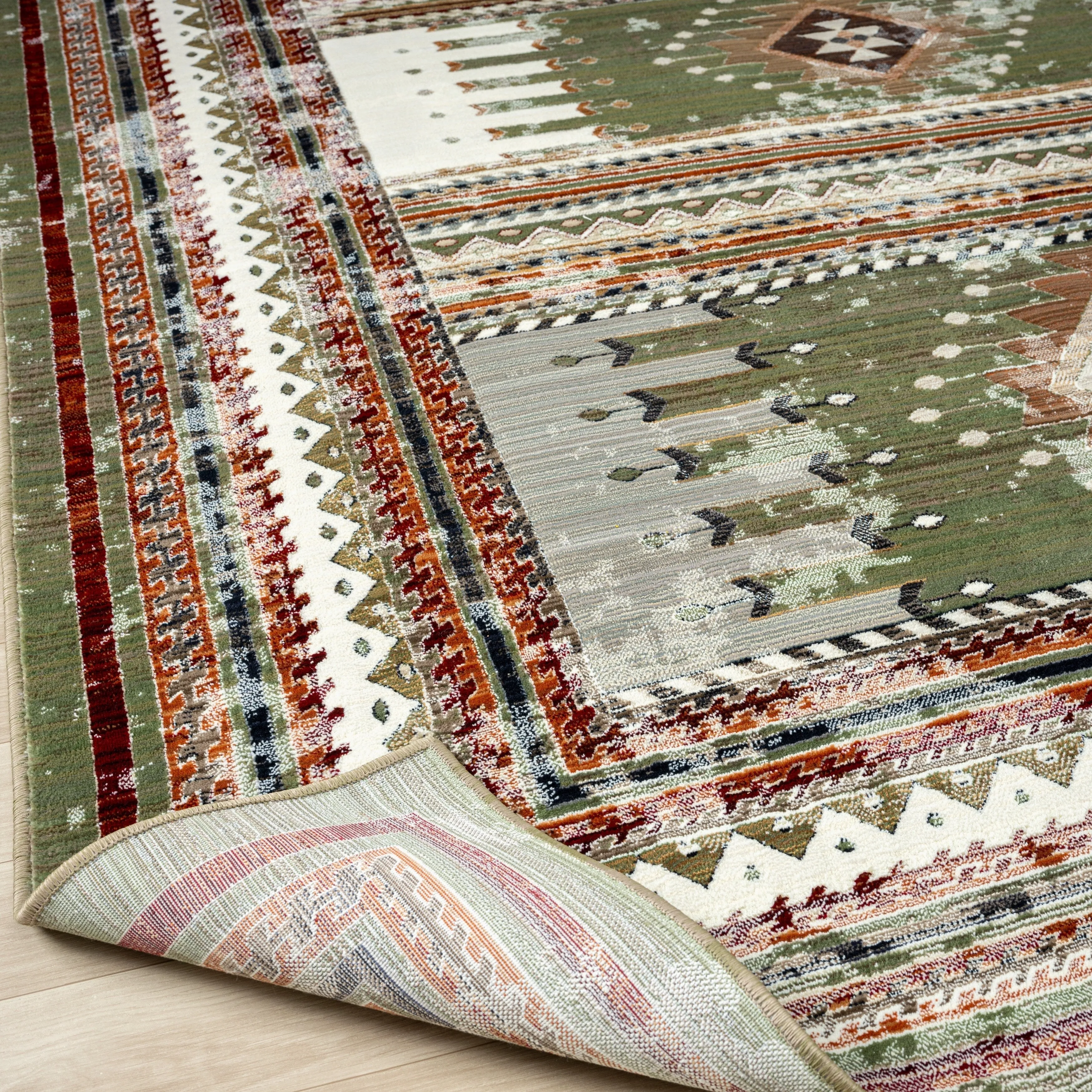 Petra Southwestern Power-Loom Area Rug