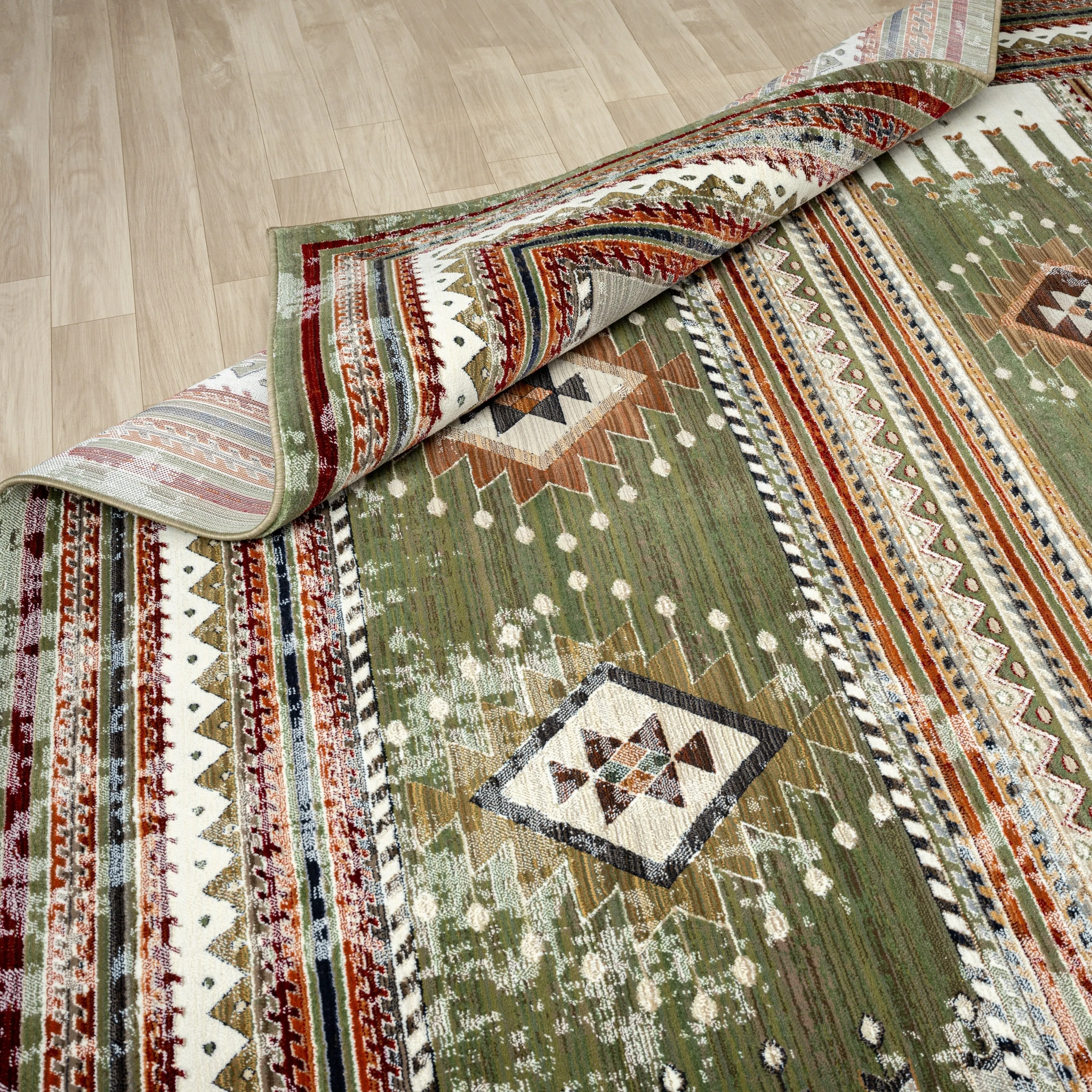 Petra Southwestern Power-Loom Area Rug