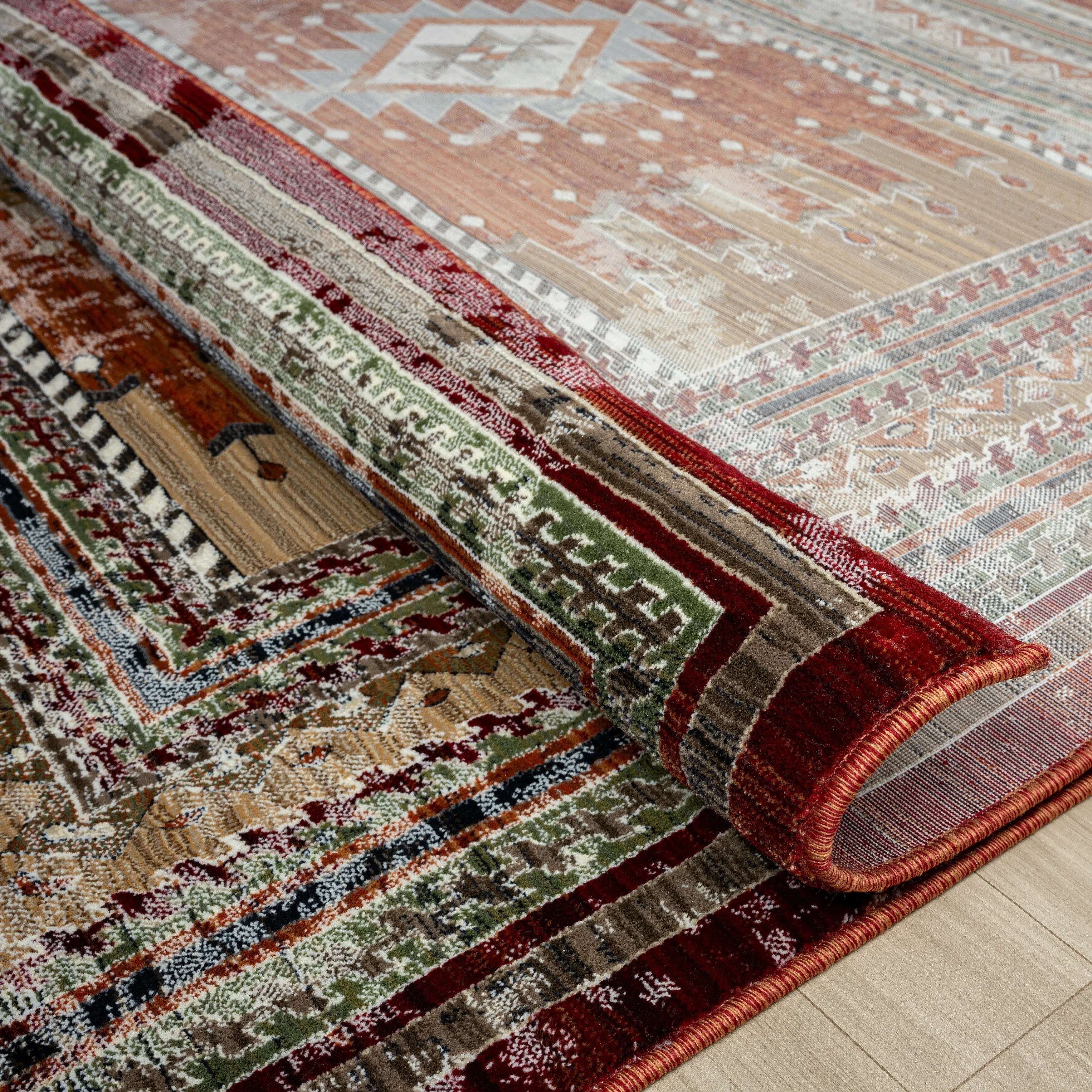 Petra Southwestern Power-Loom Area Rug