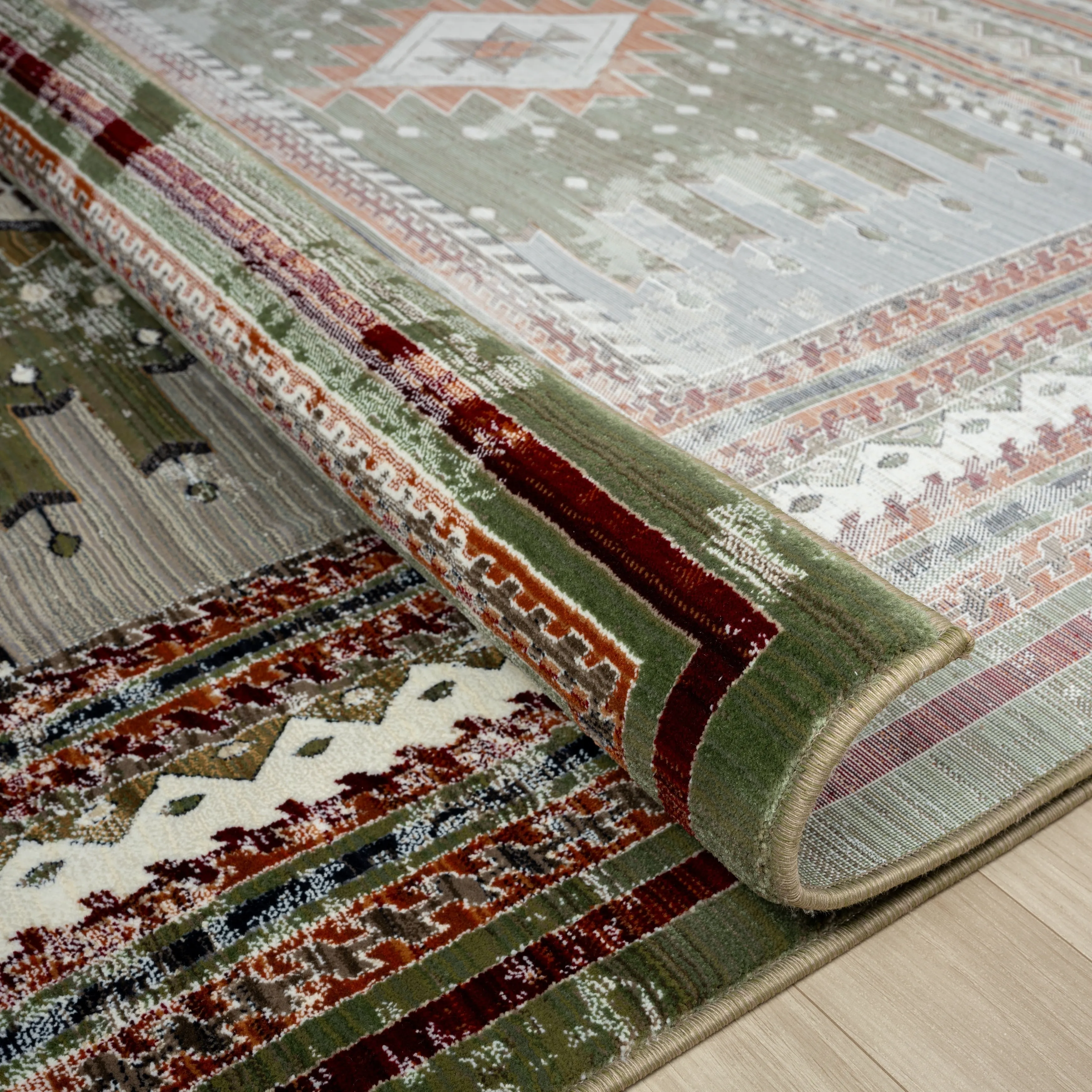 Petra Southwestern Power-Loom Area Rug