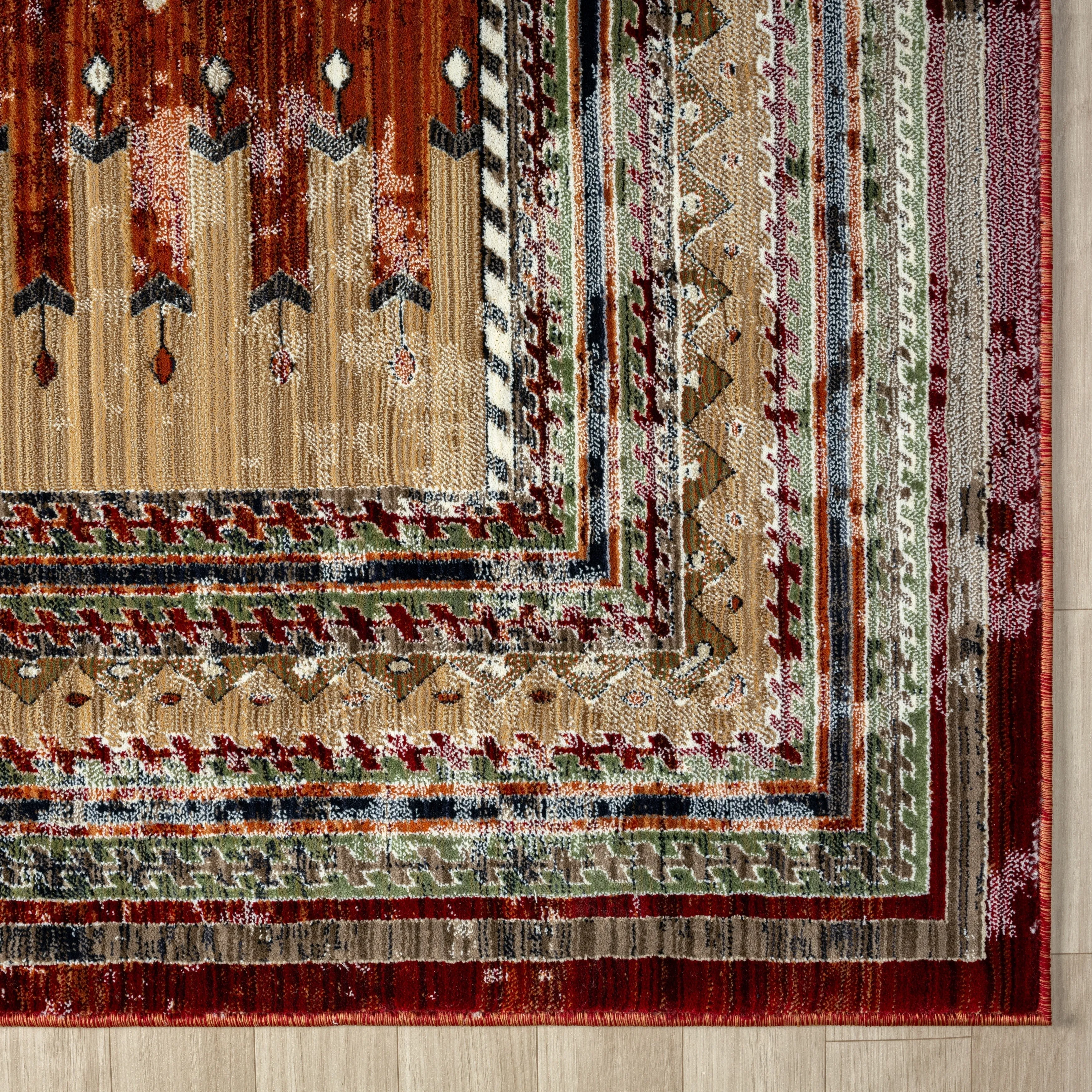 Petra Southwestern Power-Loom Area Rug