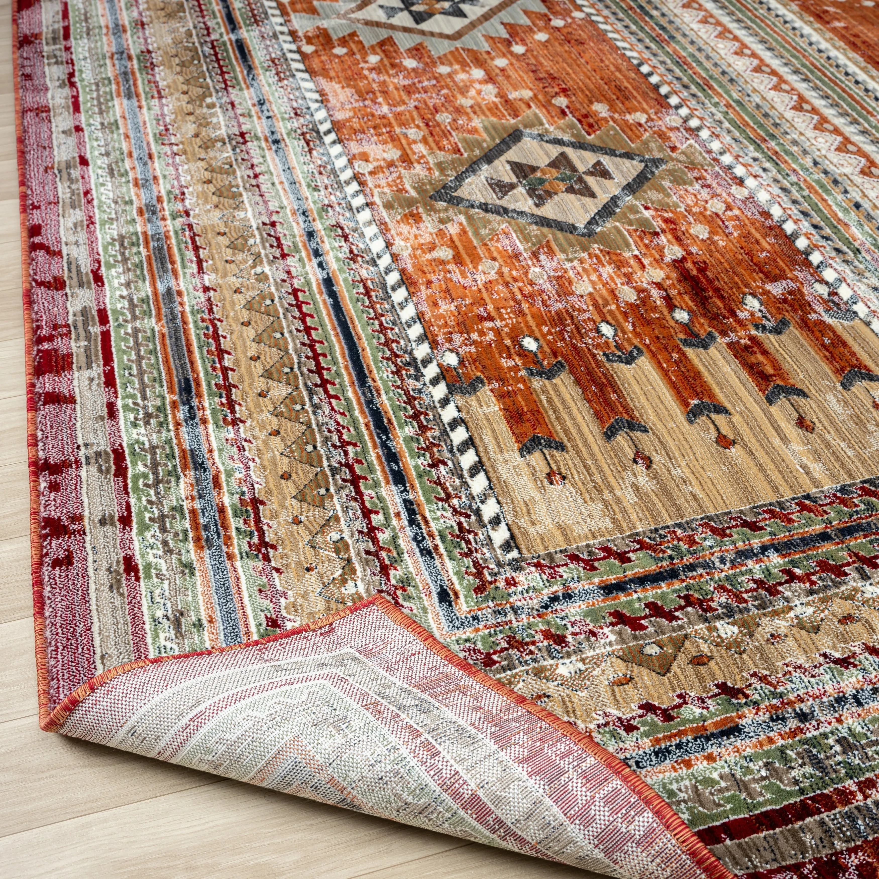 Petra Southwestern Power-Loom Area Rug