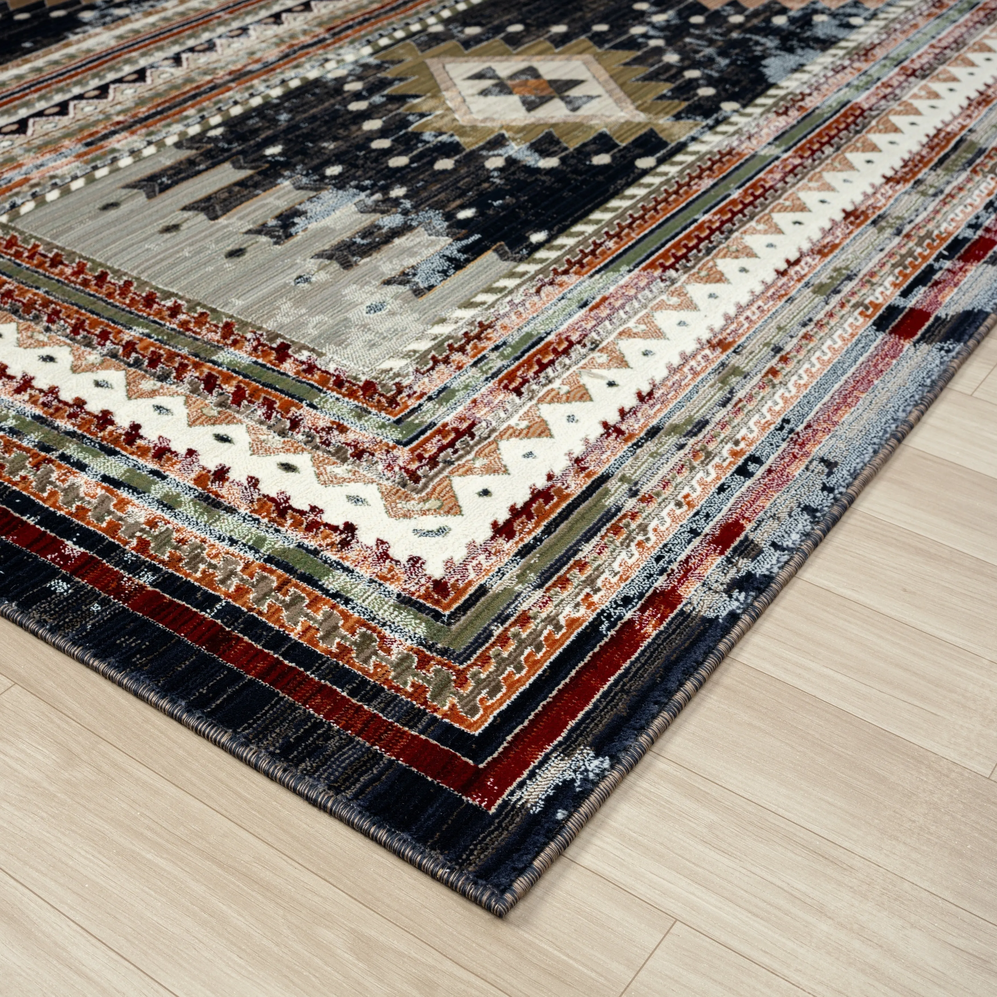 Petra Southwestern Power-Loom Area Rug