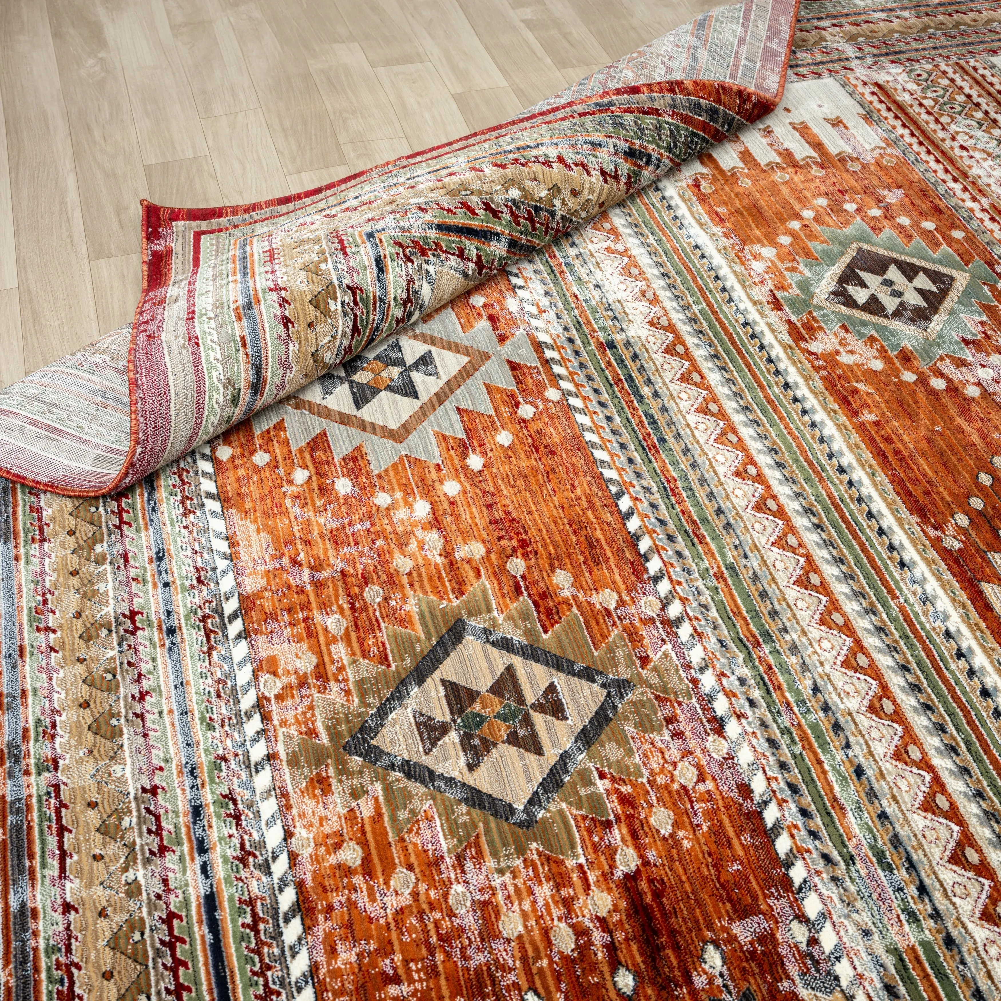 Petra Southwestern Power-Loom Area Rug