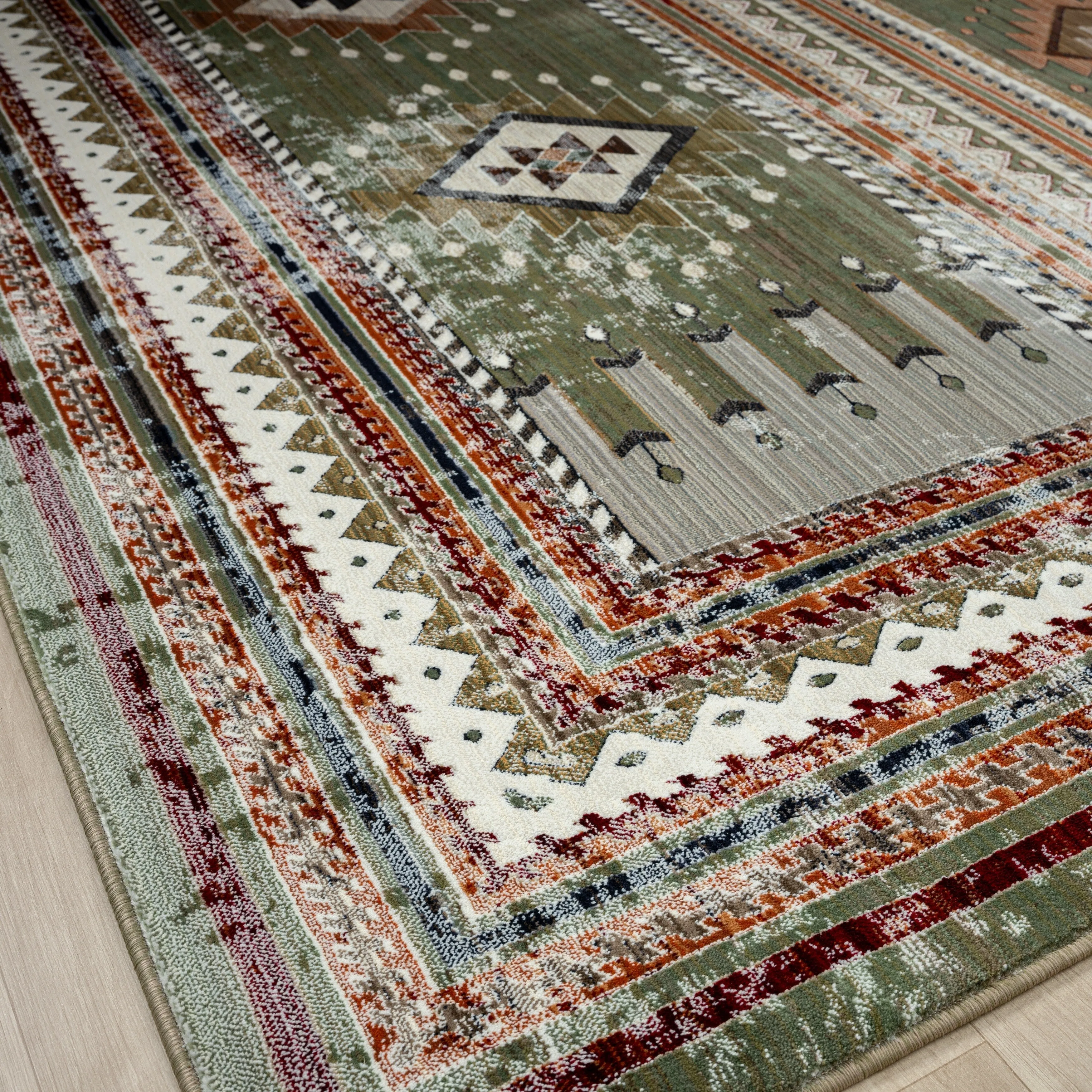 Petra Southwestern Power-Loom Area Rug