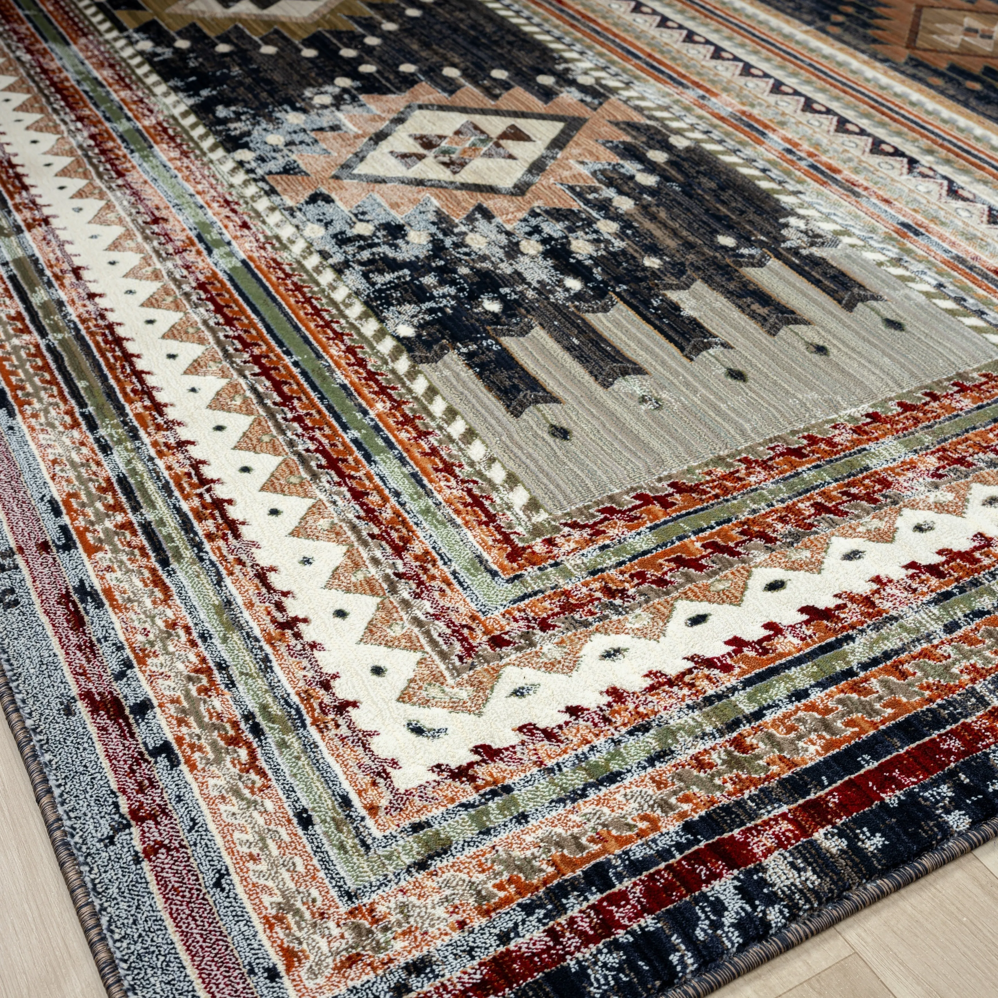 Petra Southwestern Power-Loom Area Rug