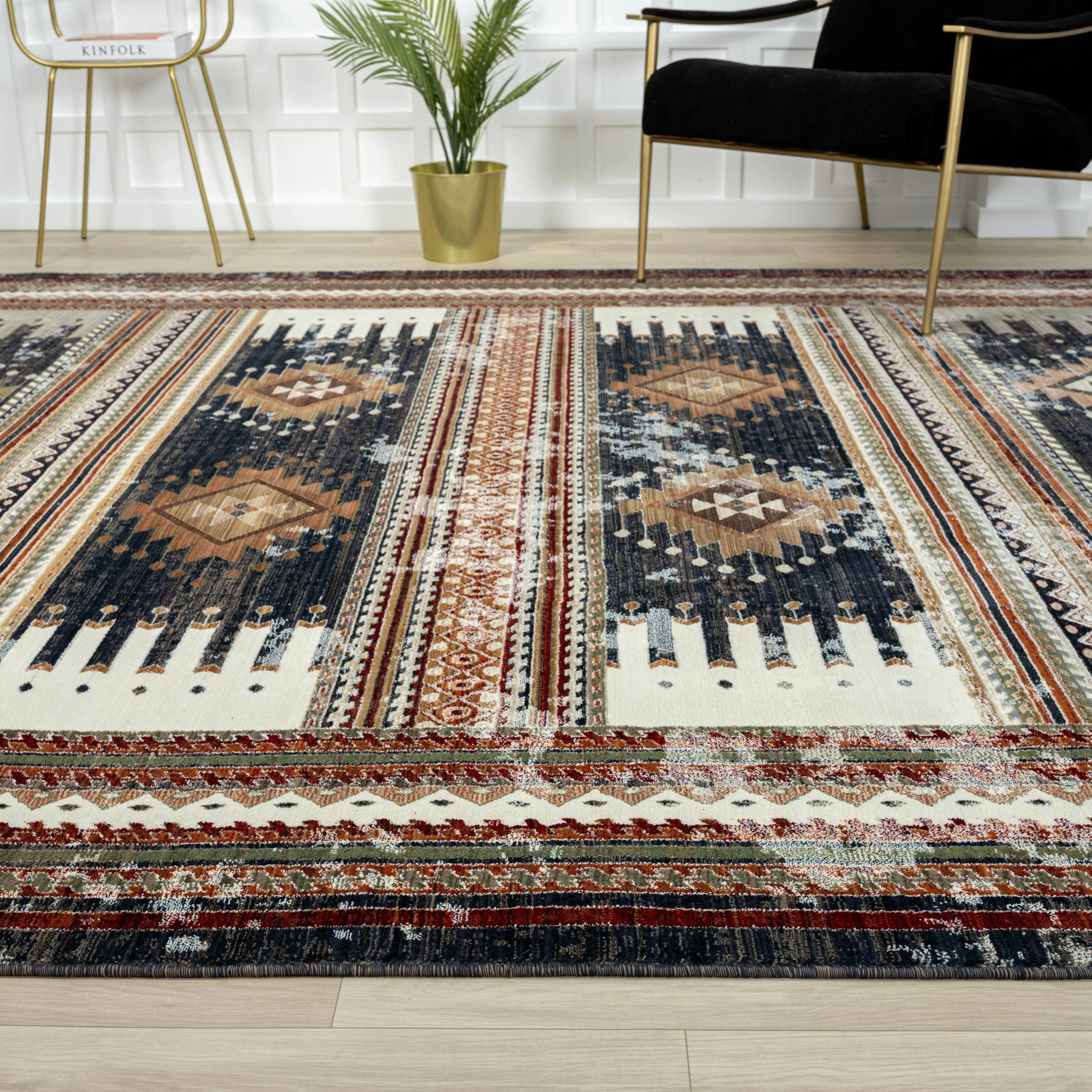 Petra Southwestern Power-Loom Area Rug