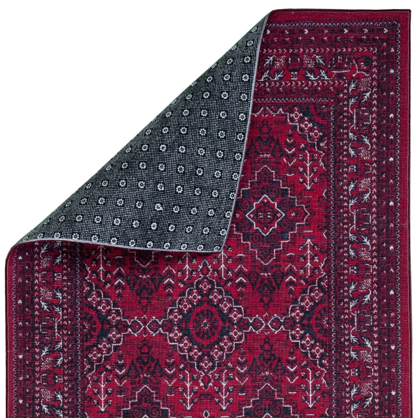Playa Rug Denali Design. Machine Washable - Eco Friendly. Non-Slip Backing. Stain-Resistant Area Rug/Runner Rug