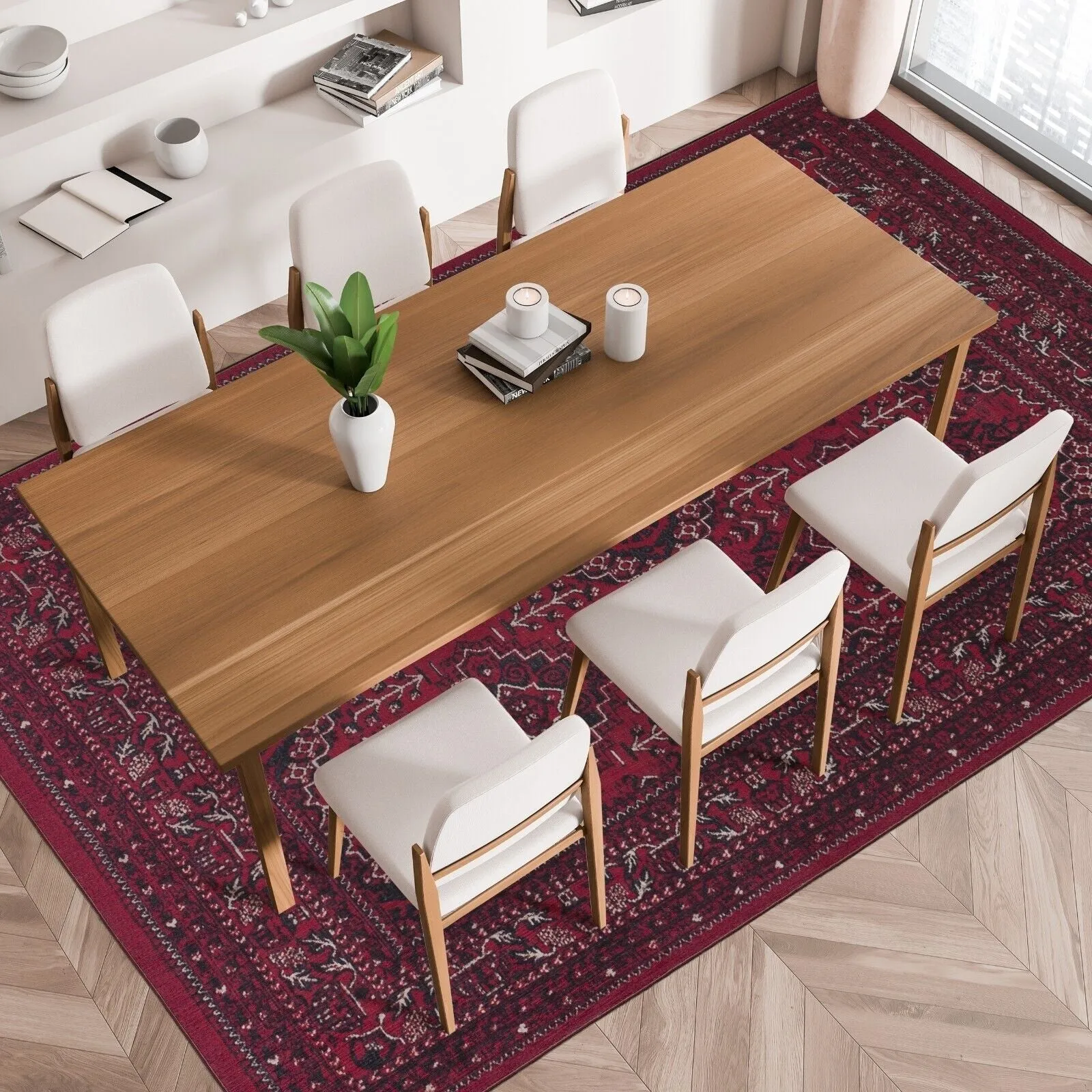 Playa Rug Denali Design. Machine Washable - Eco Friendly. Non-Slip Backing. Stain-Resistant Area Rug/Runner Rug