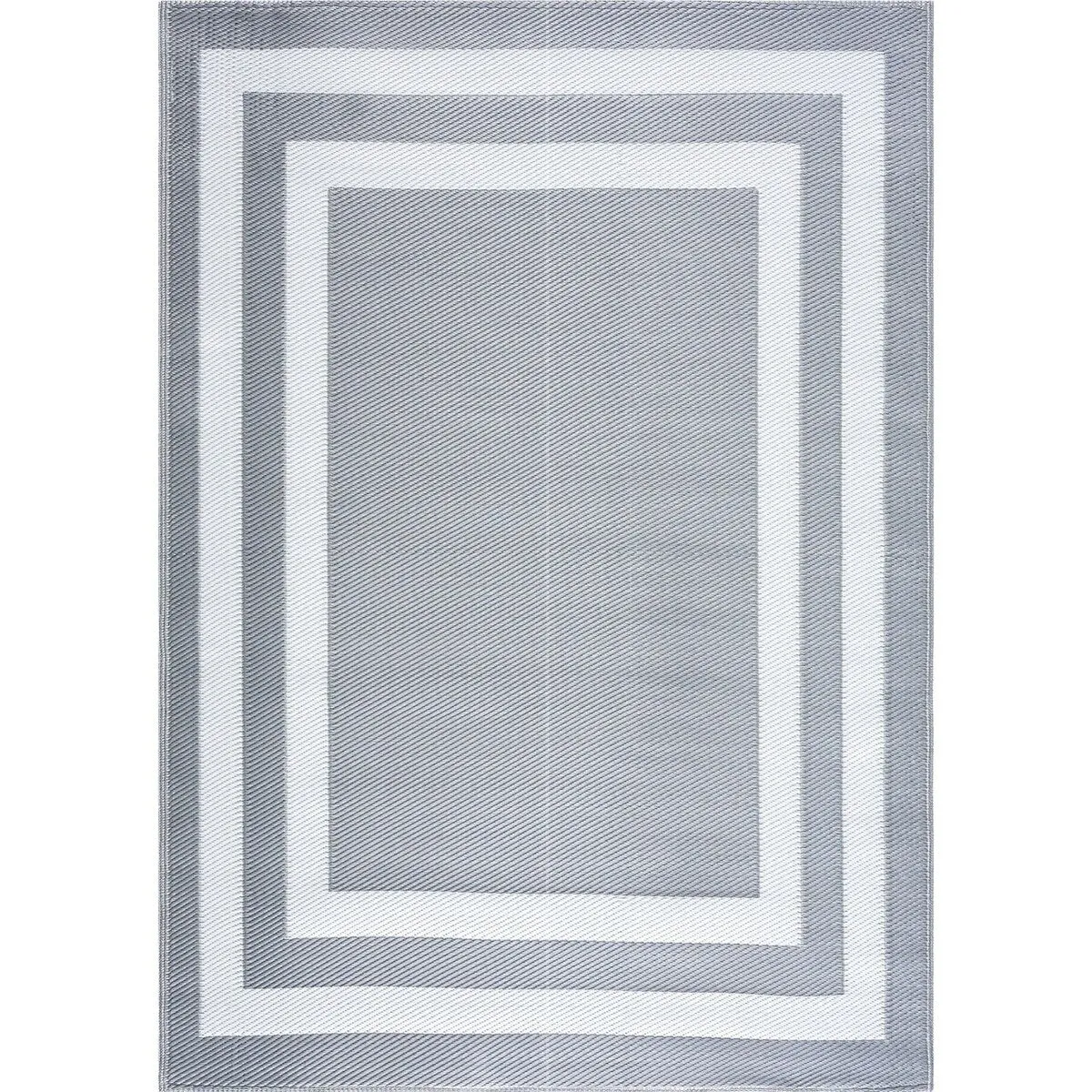 Playa Rug Outdoor Recycled Reversible Plastic Folded Mat/Rug Paris Collection Lightweight & Weather. Water and UV Resistant