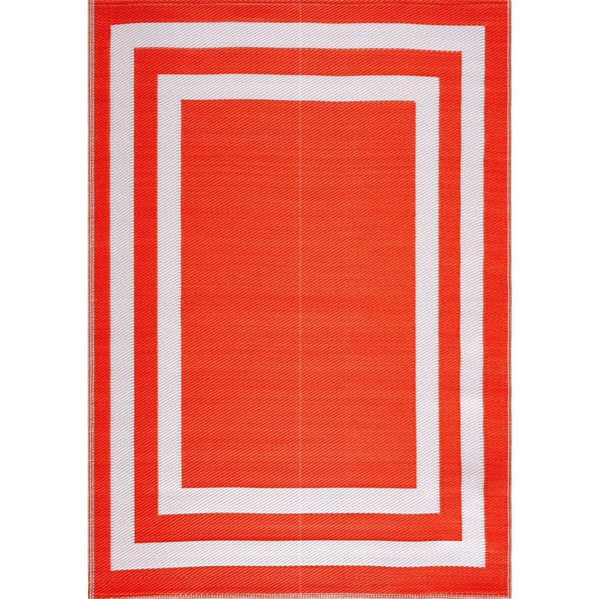 Playa Rug Outdoor Recycled Reversible Plastic Folded Mat/Rug Paris Collection Lightweight & Weather. Water and UV Resistant