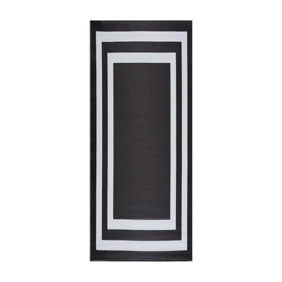 Playa Rug Outdoor Recycled Reversible Plastic Folded Mat/Rug Paris Collection Lightweight & Weather. Water and UV Resistant