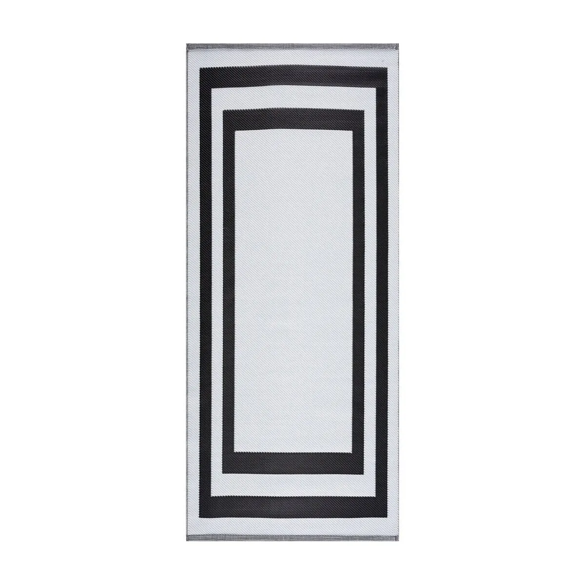 Playa Rug Outdoor Recycled Reversible Plastic Folded Mat/Rug Paris Collection Lightweight & Weather. Water and UV Resistant