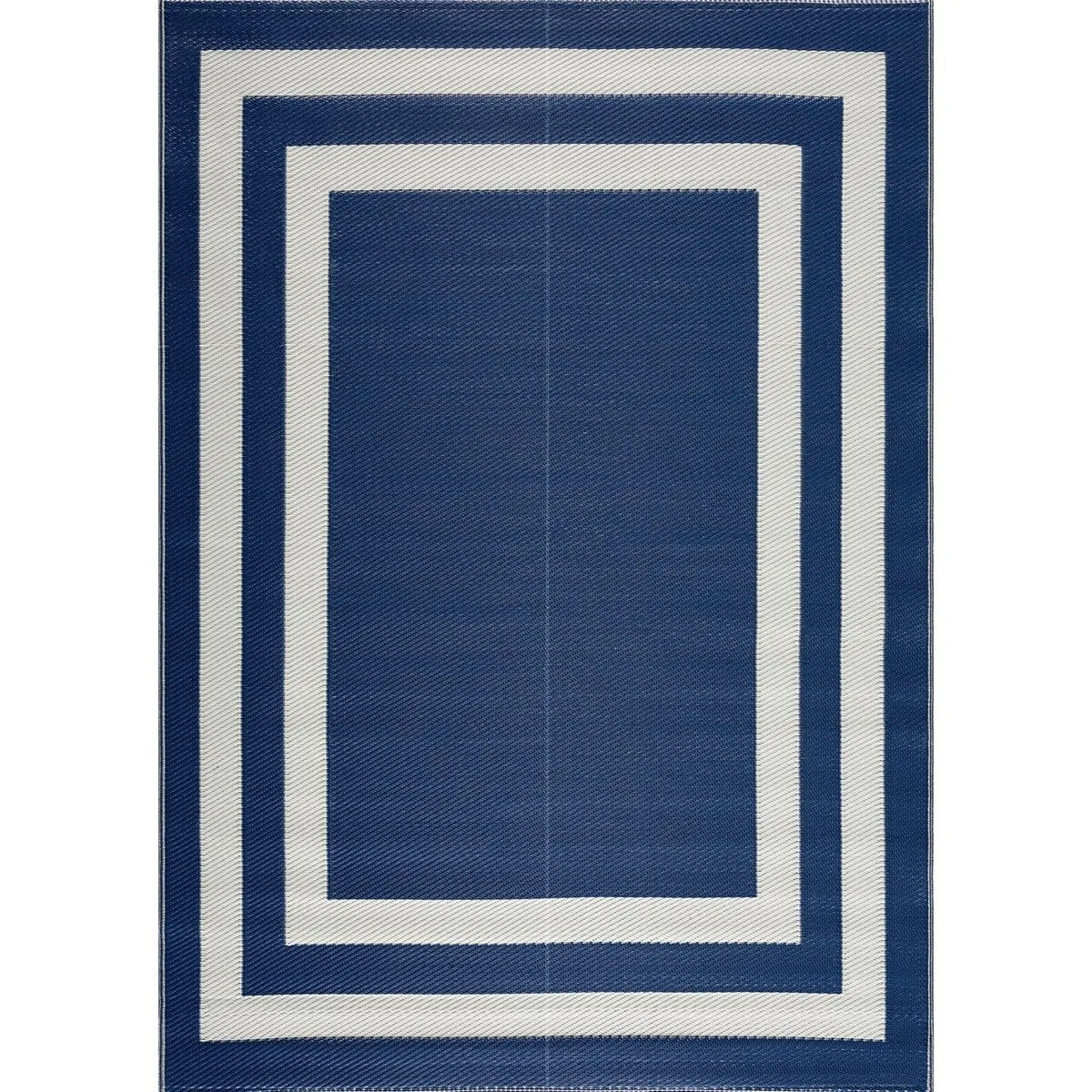 Playa Rug Outdoor Recycled Reversible Plastic Folded Mat/Rug Paris Collection Lightweight & Weather. Water and UV Resistant