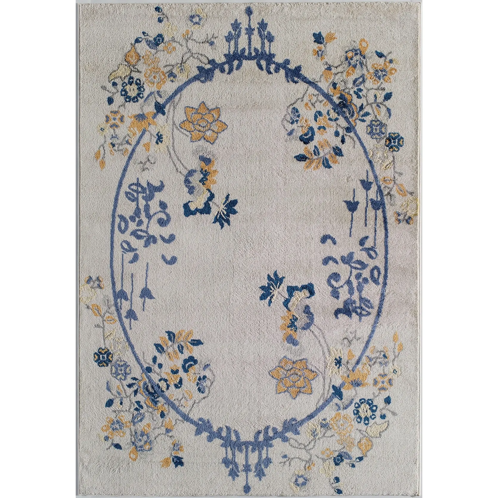 Porch & Den Caiden Magnolia Floral Area Rug