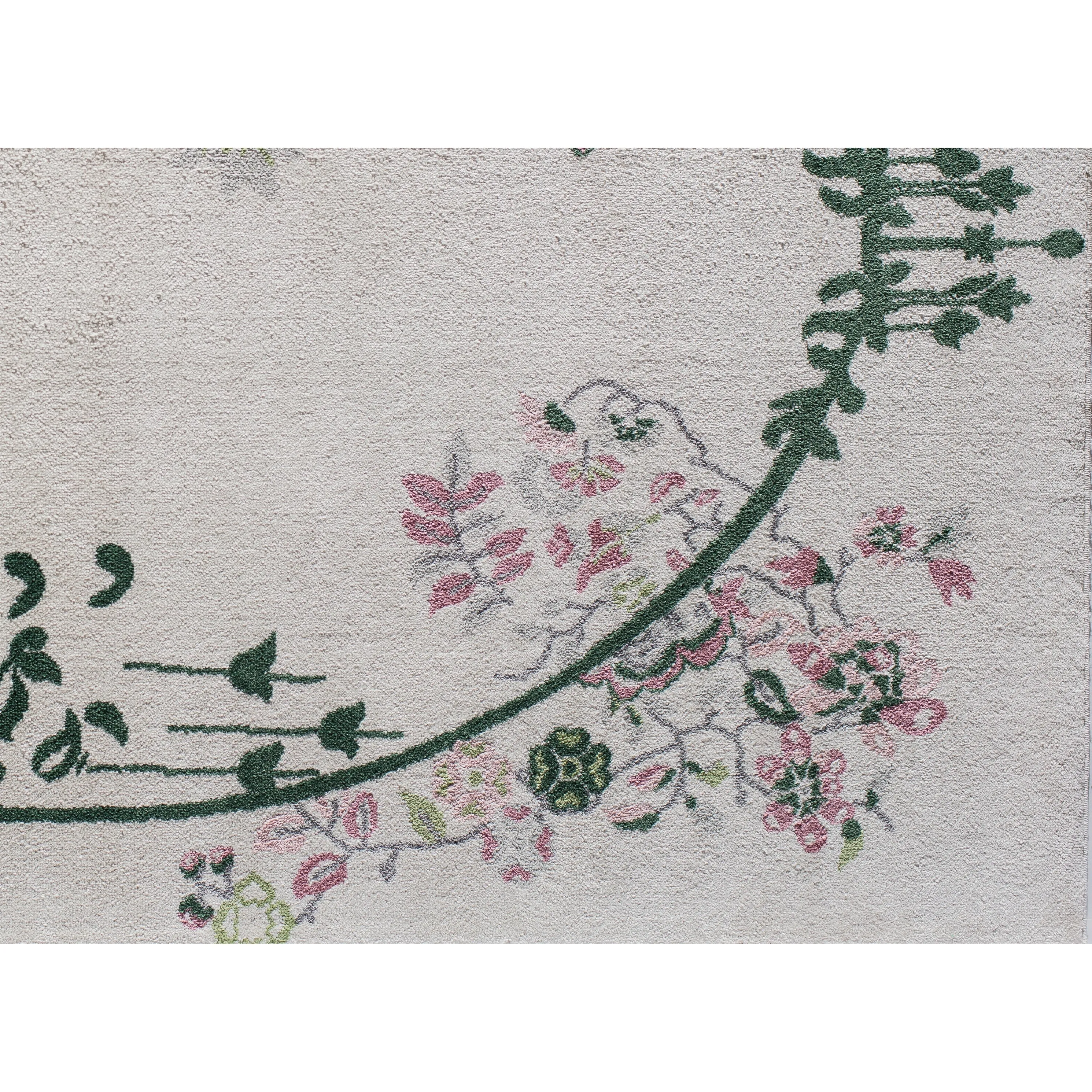 Porch & Den Caiden Magnolia Floral Area Rug