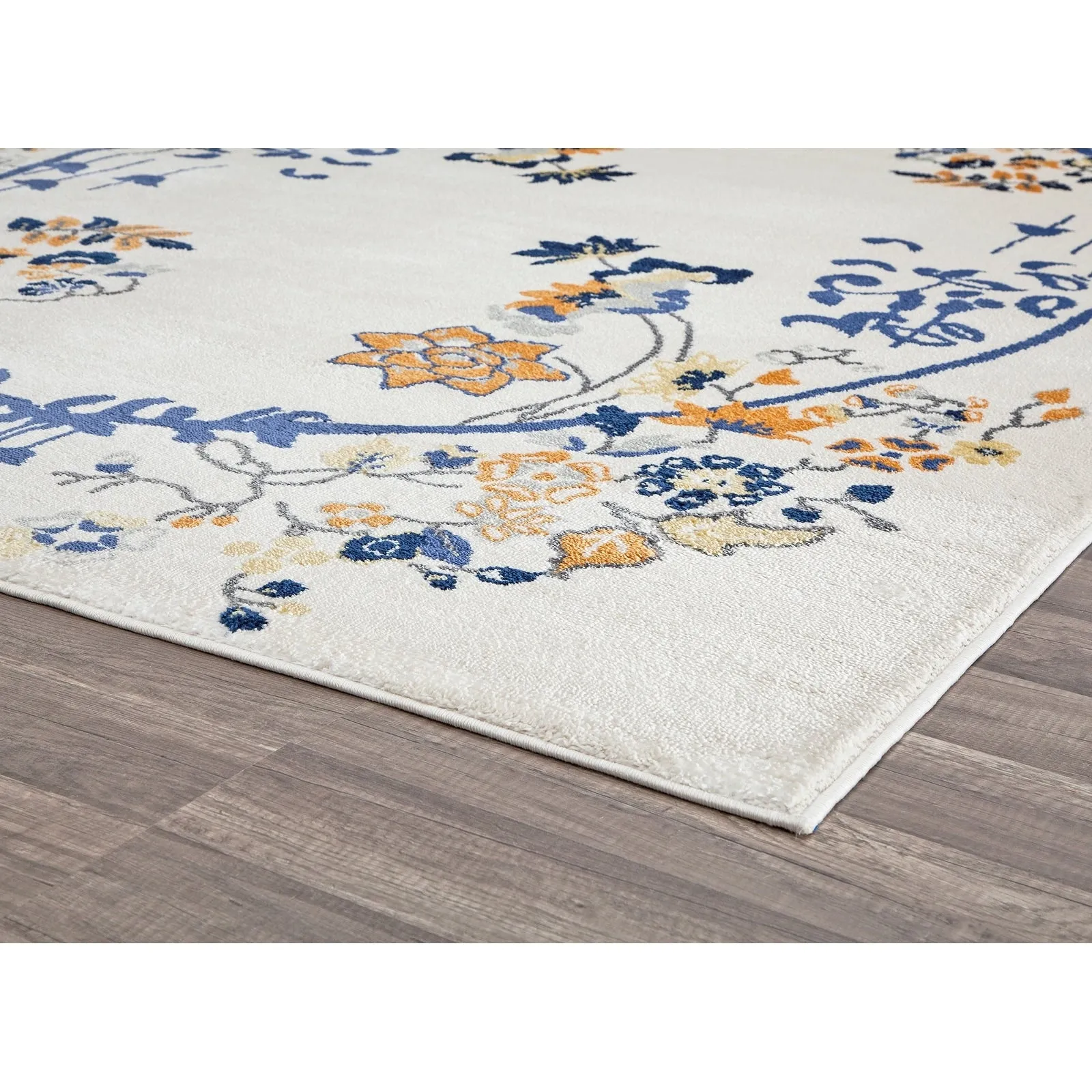 Porch & Den Caiden Magnolia Floral Area Rug