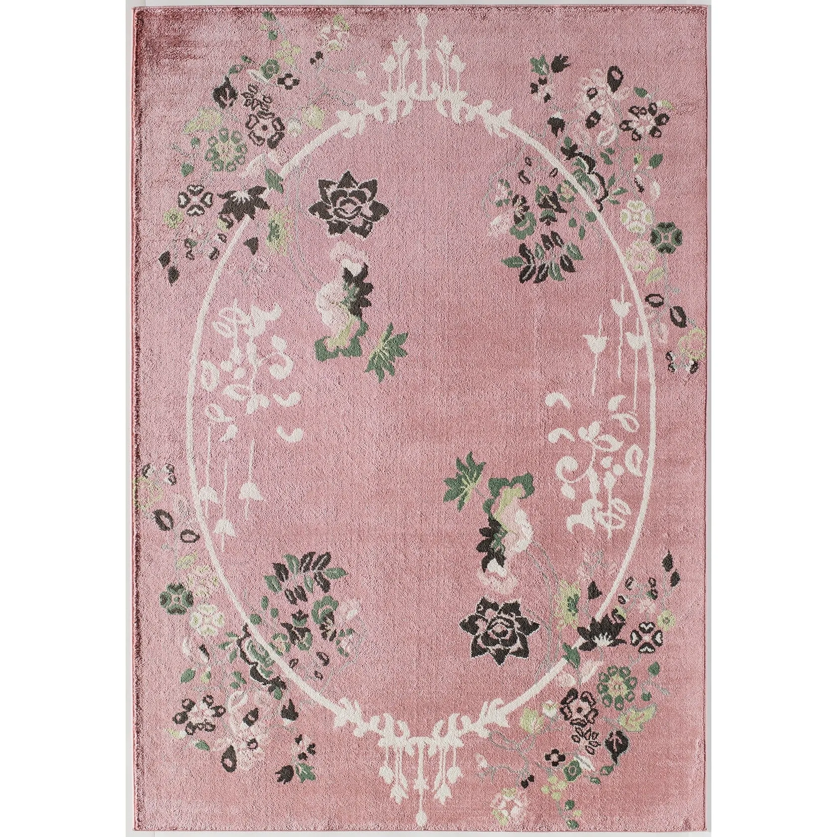 Porch & Den Caiden Magnolia Floral Area Rug