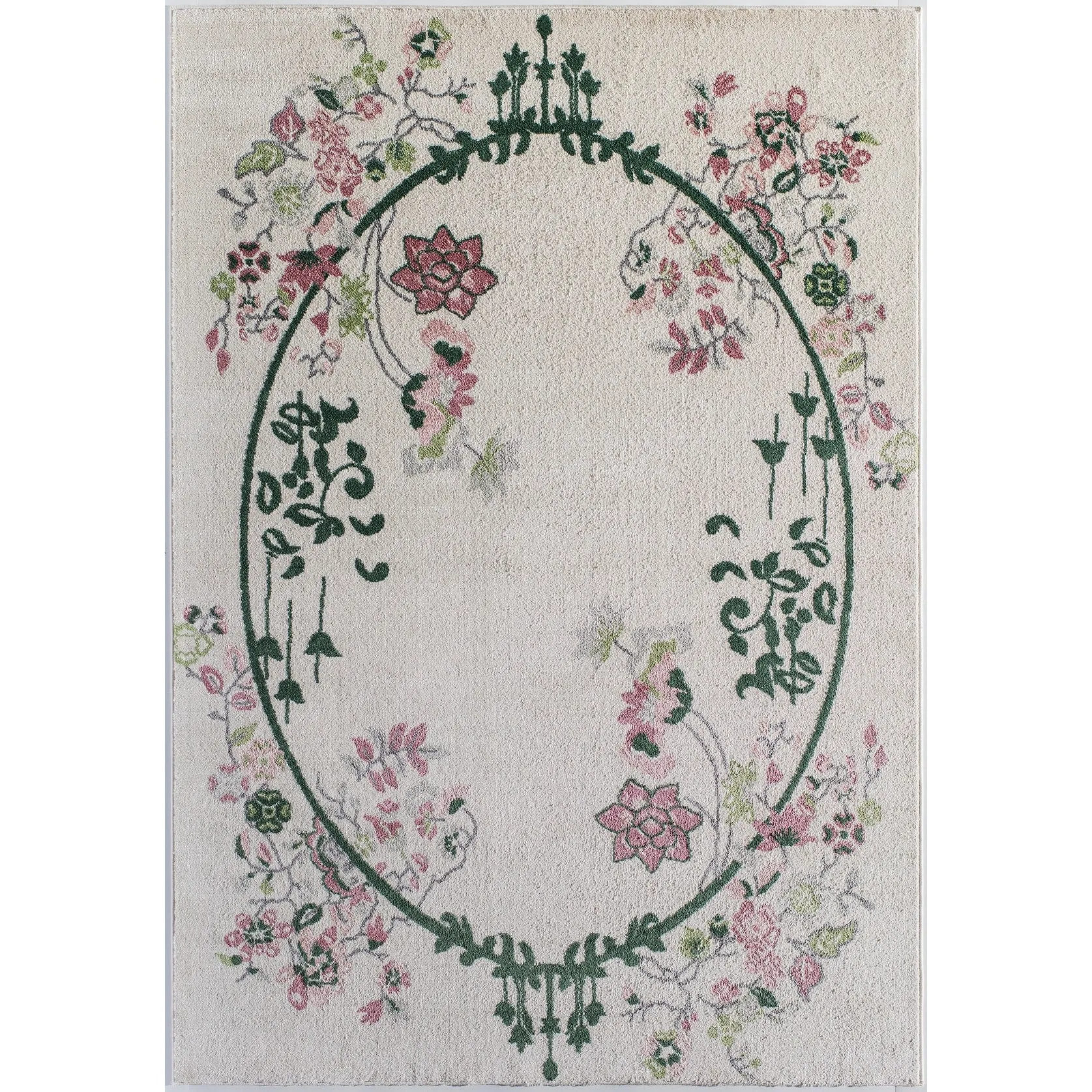 Porch & Den Caiden Magnolia Floral Area Rug